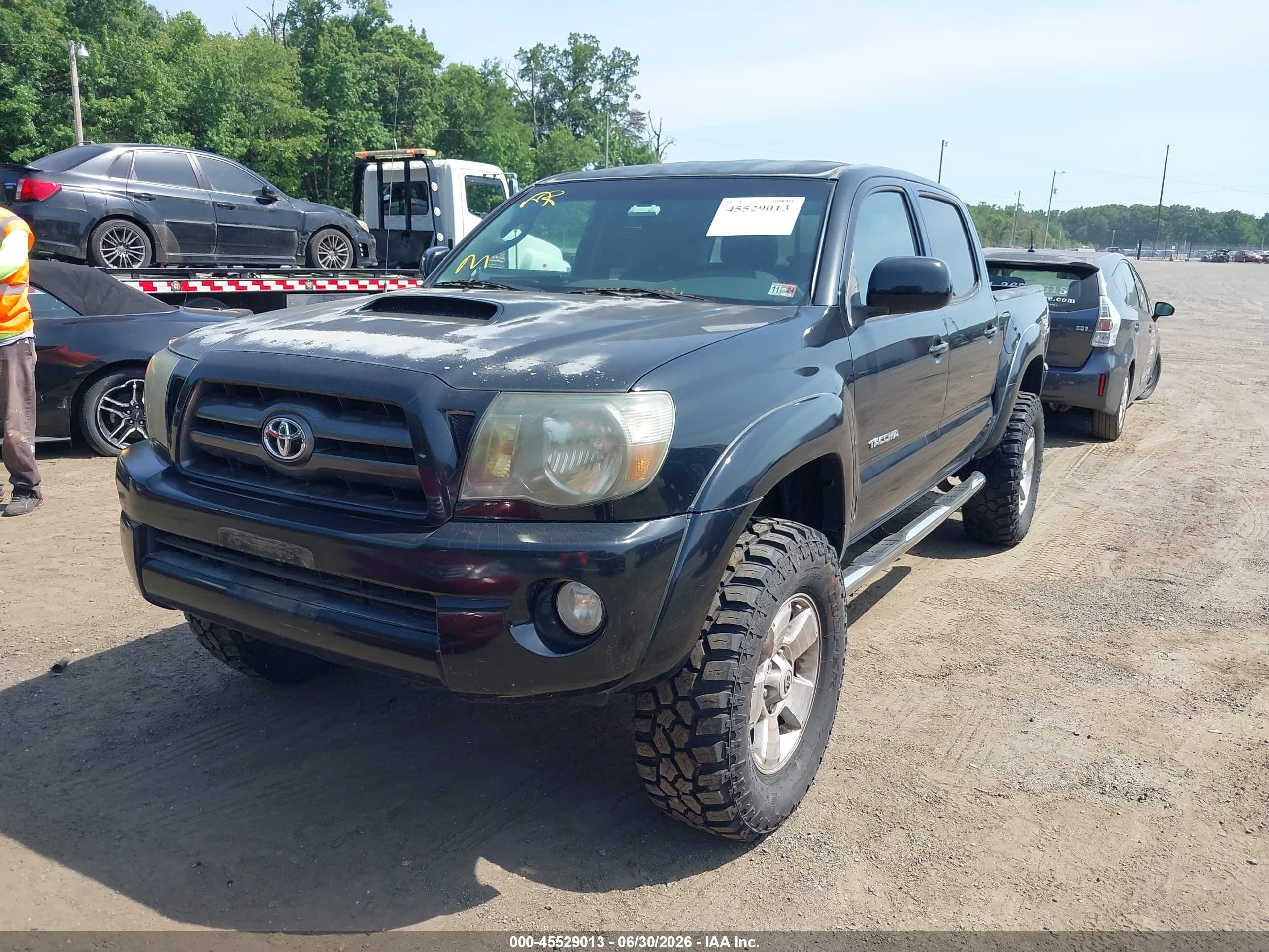 2010 Toyota Tacoma Base V6 Черный vin: 3TMLU4EN6AM038425