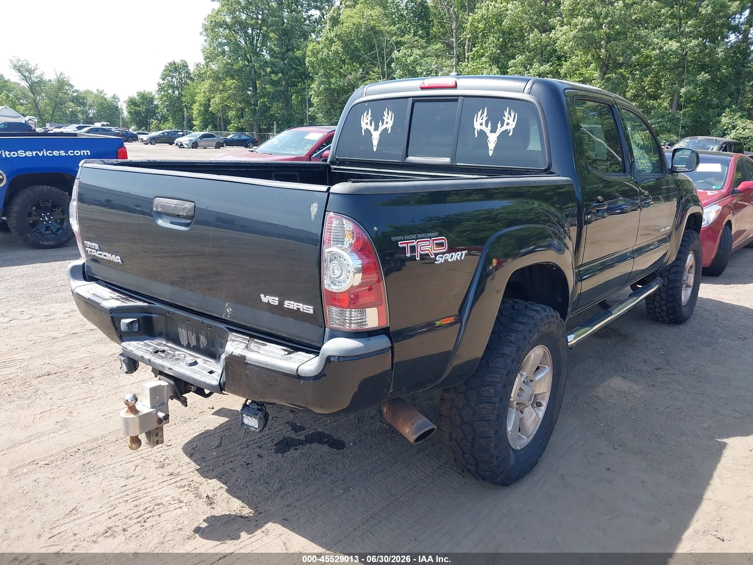 2010 Toyota Tacoma Base V6 Черный vin: 3TMLU4EN6AM038425