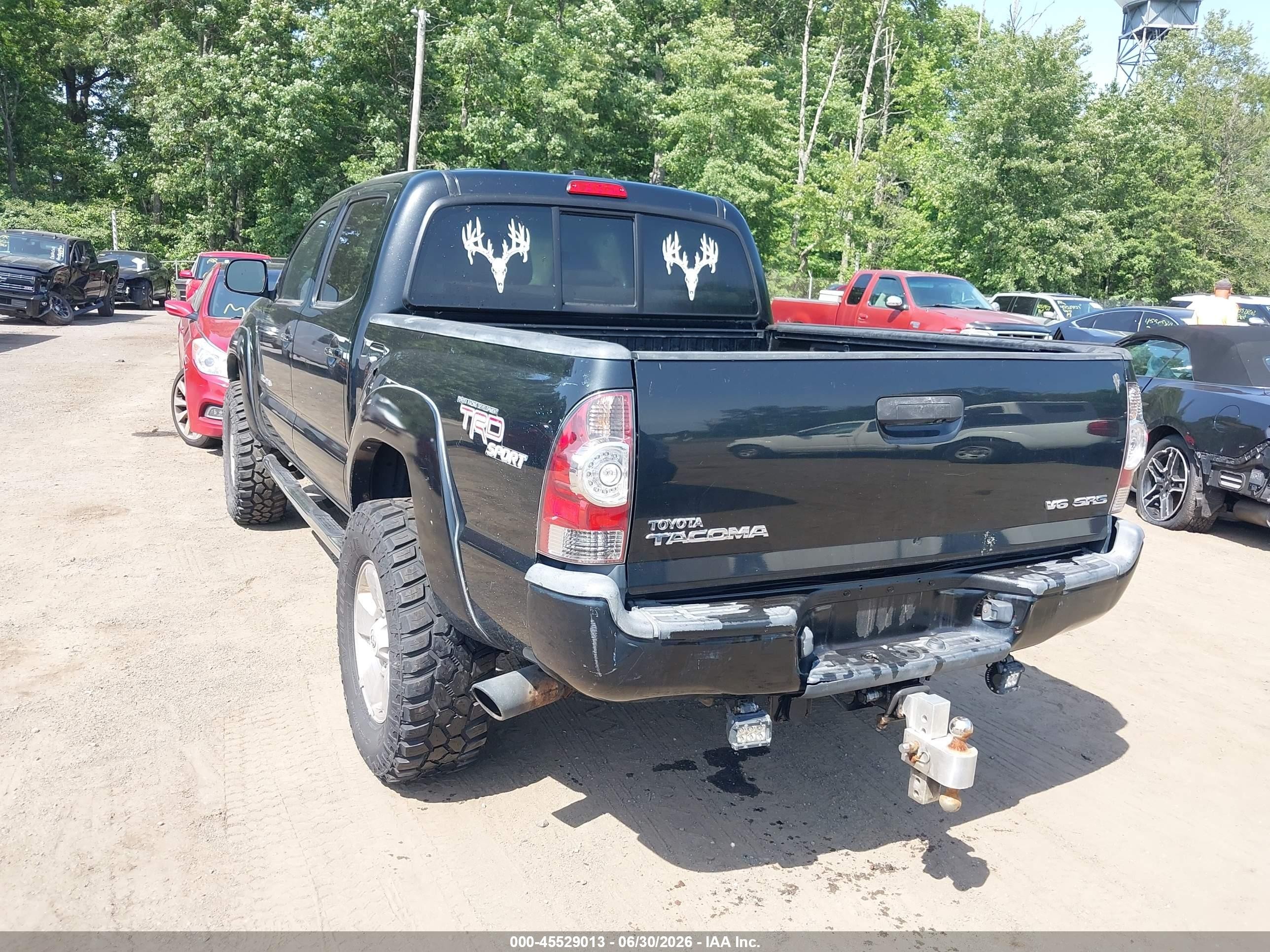 2010 Toyota Tacoma Base V6 Черный vin: 3TMLU4EN6AM038425