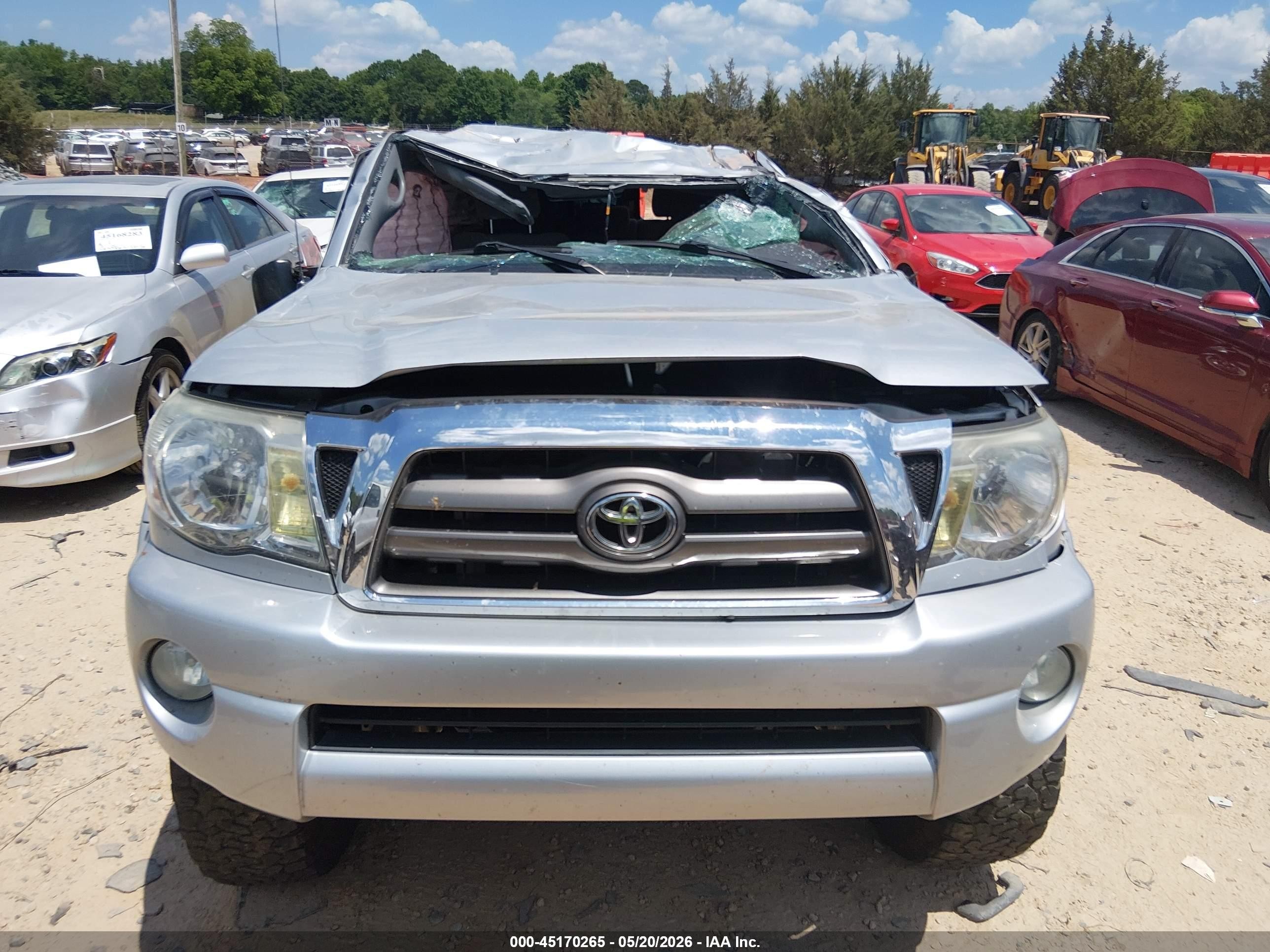 2010 Toyota Tacoma Base V6 Silver vin: 3TMLU4EN6AM046573