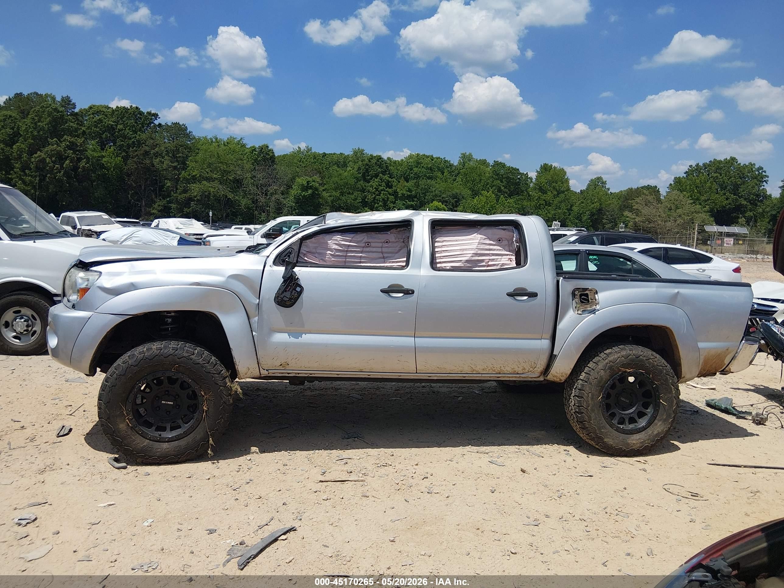 2010 Toyota Tacoma Base V6 Silver vin: 3TMLU4EN6AM046573