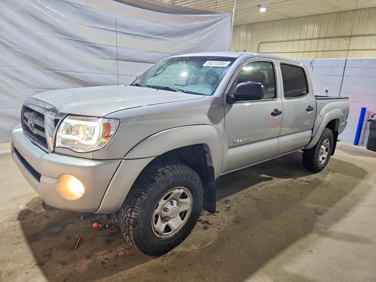 2010 Toyota Tacoma Double Cab Silver vin: 3TMLU4EN6AM054530