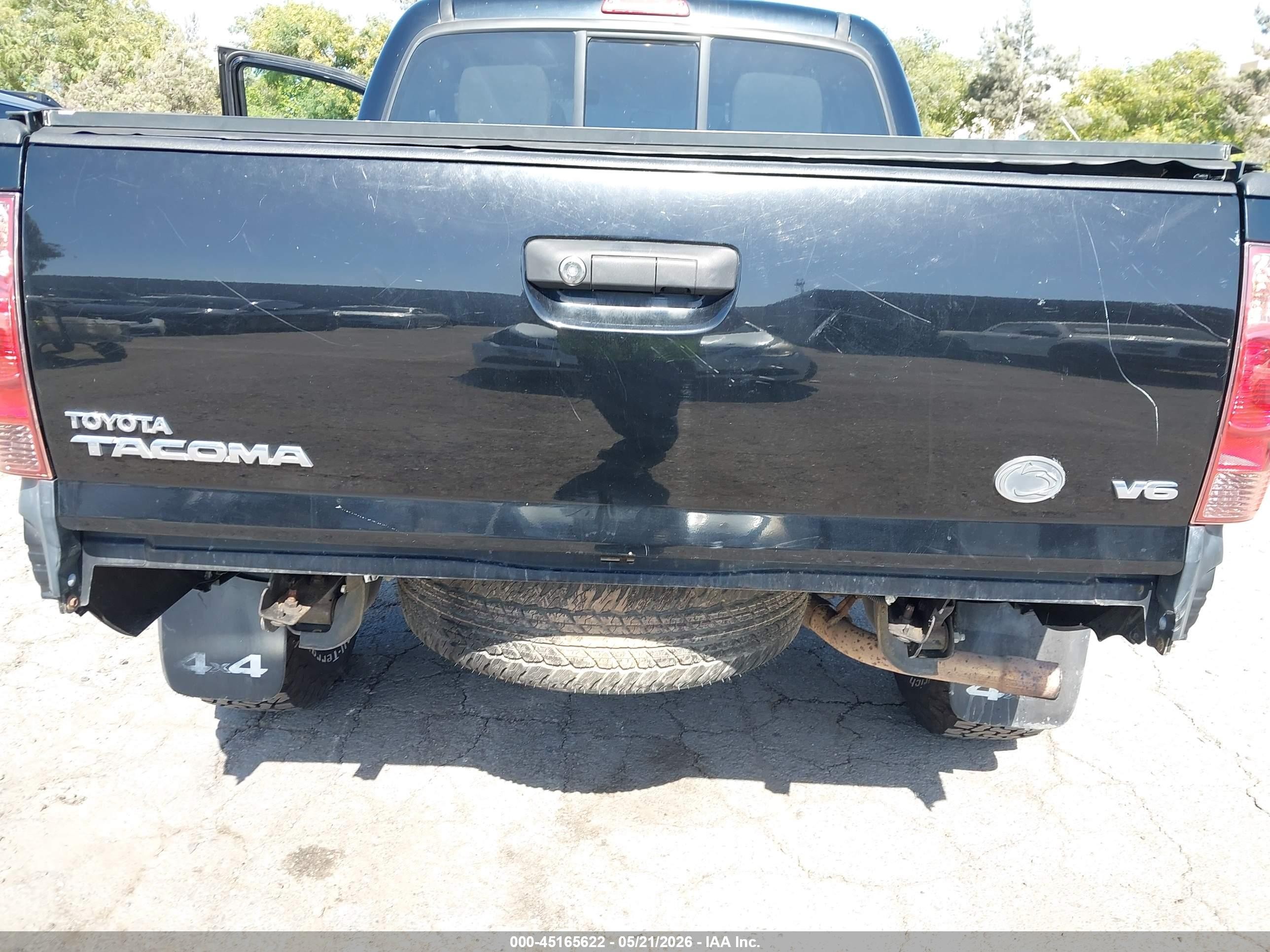 2012 Toyota Tacoma Base V6 Black vin: 3TMLU4EN6CM087854