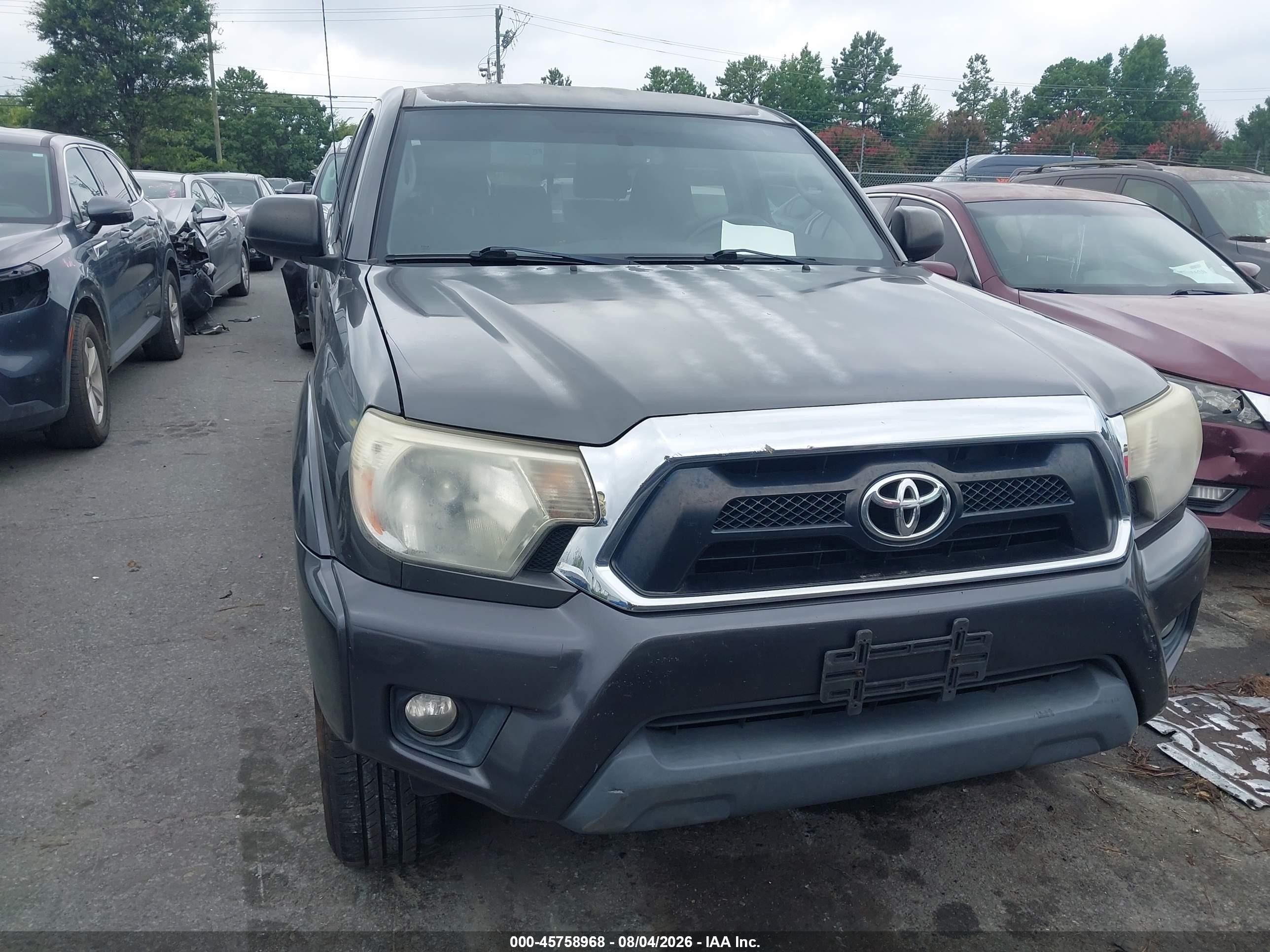 2013 Toyota Tacoma Base V6 Gray vin: 3TMLU4EN6DM109224