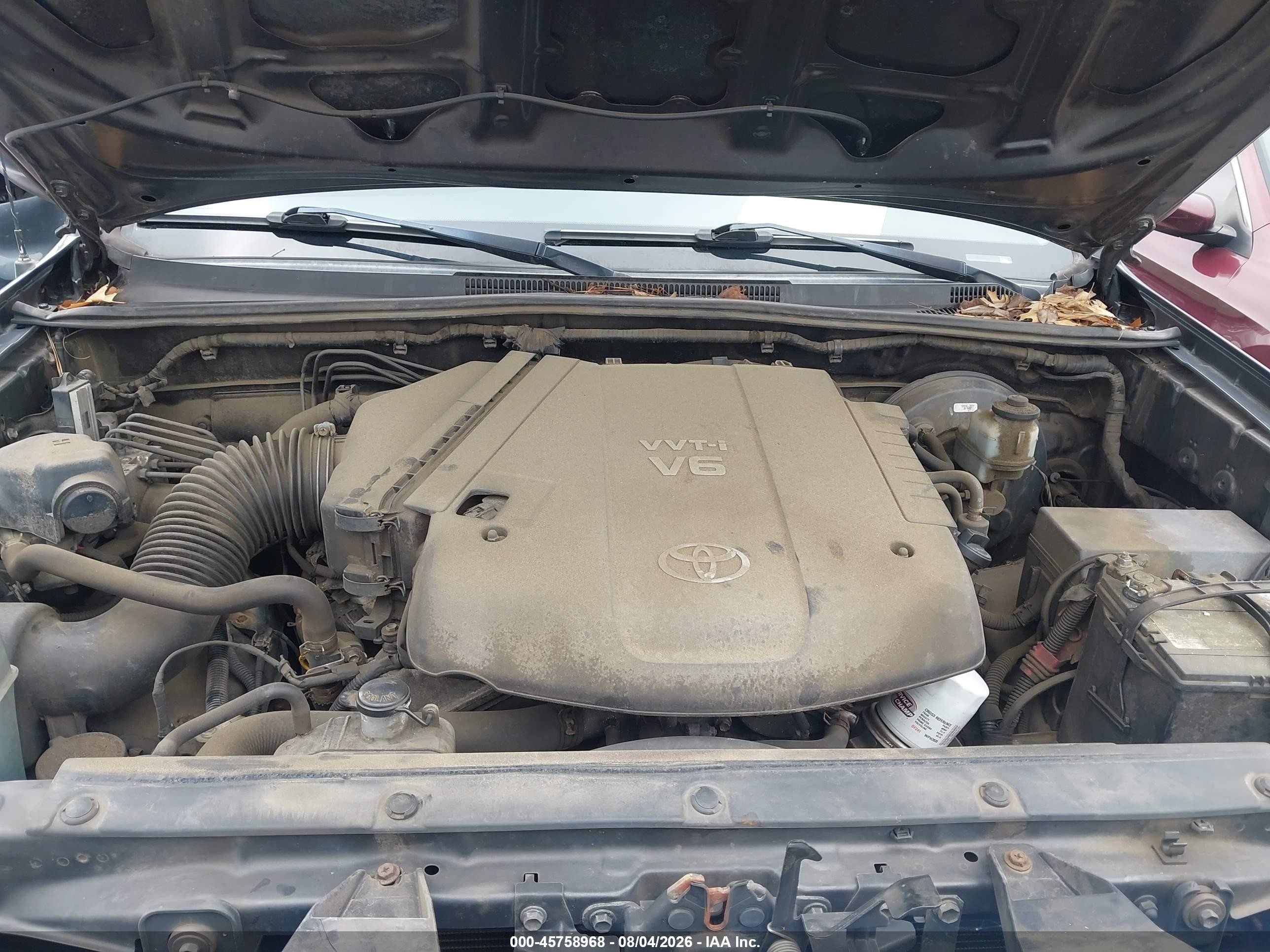 2013 Toyota Tacoma Base V6 Gray vin: 3TMLU4EN6DM109224