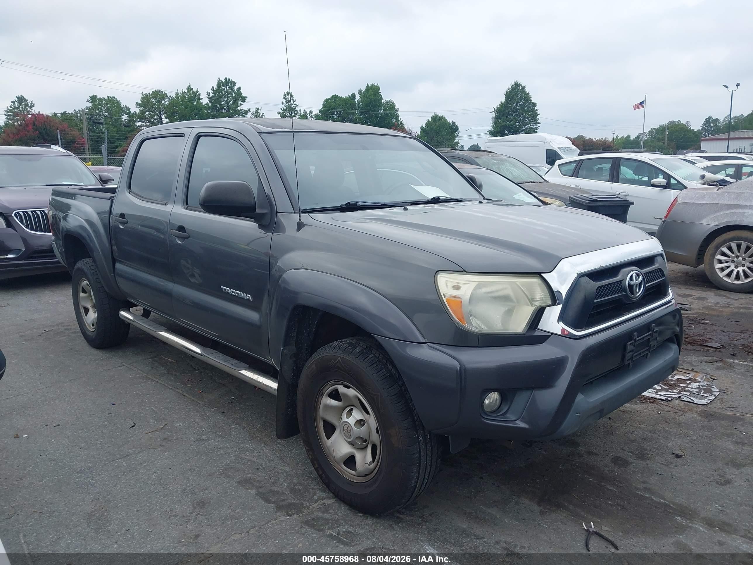 2013 Toyota Tacoma Base V6 Gray vin: 3TMLU4EN6DM109224