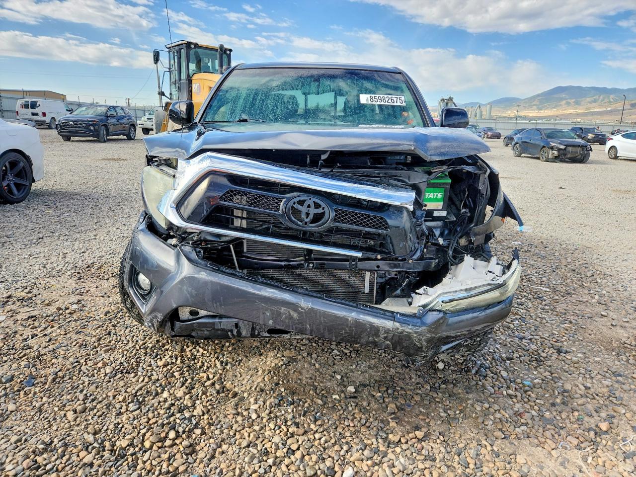 2013 Toyota Tacoma Double Cab Gray vin: 3TMLU4EN6DM121115