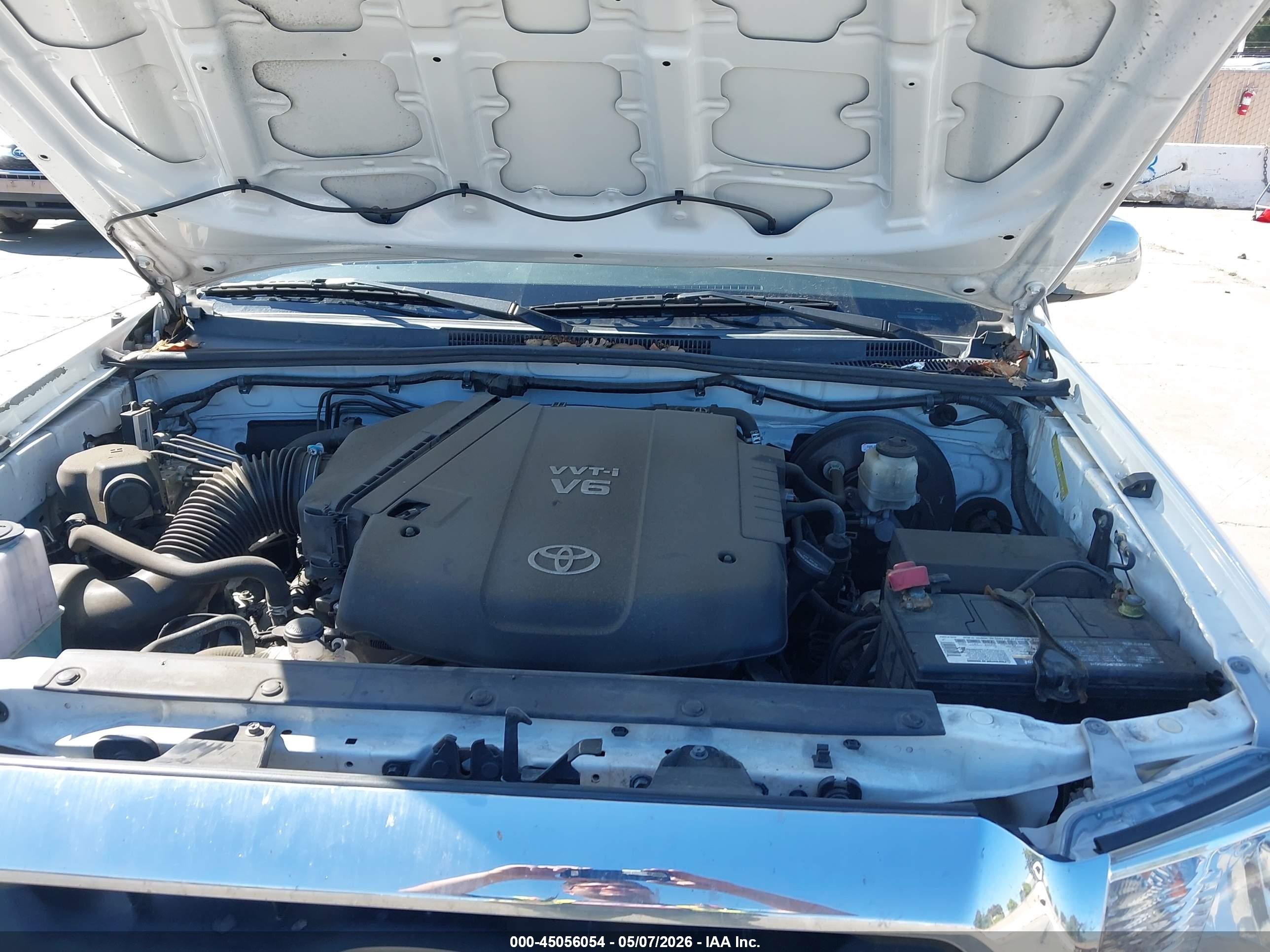 2013 Toyota Tacoma Base V6 Белый vin: 3TMLU4EN6DM126069