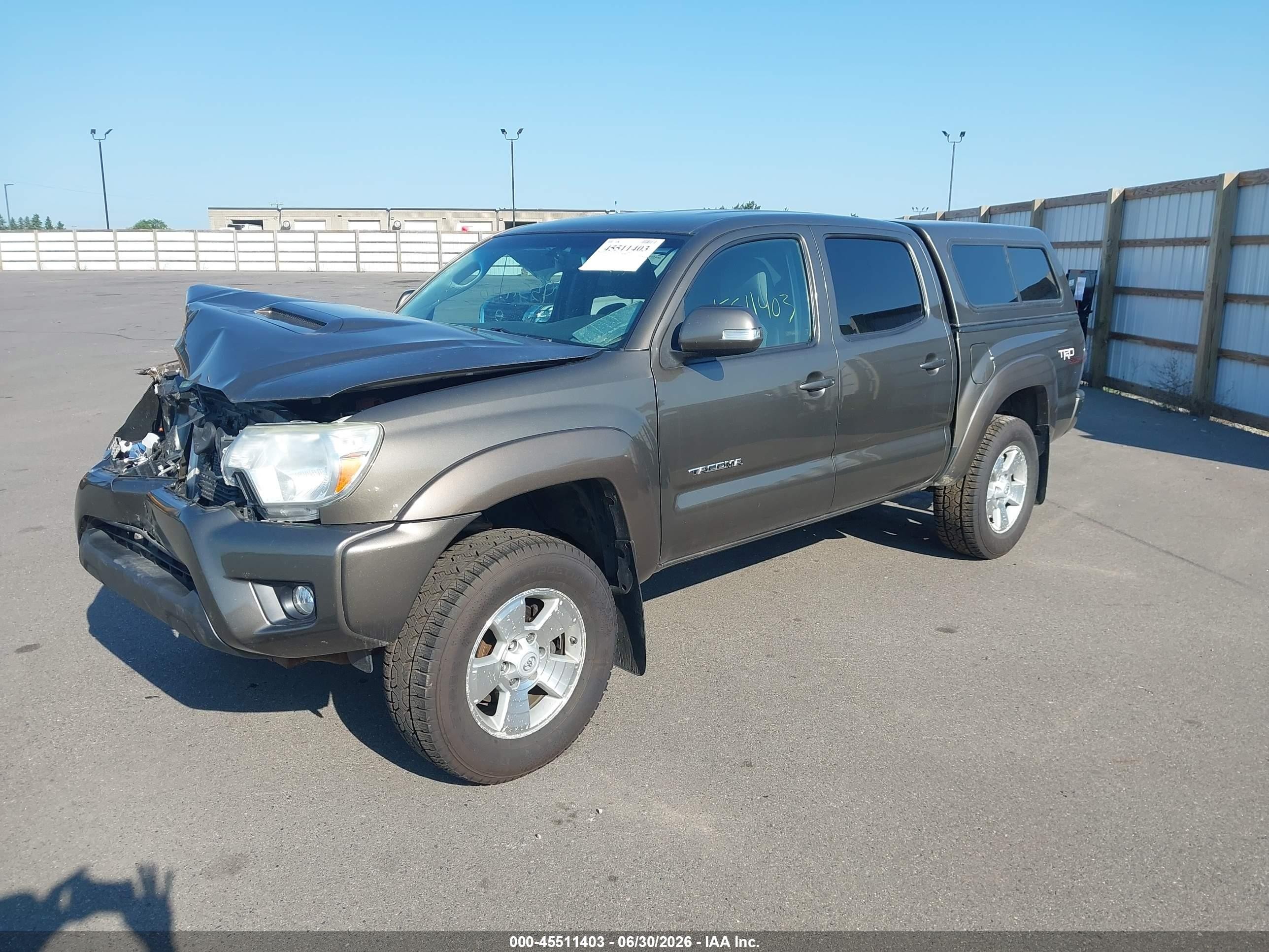 2013 Toyota Tacoma Base V6 Gray vin: 3TMLU4EN6DM130316