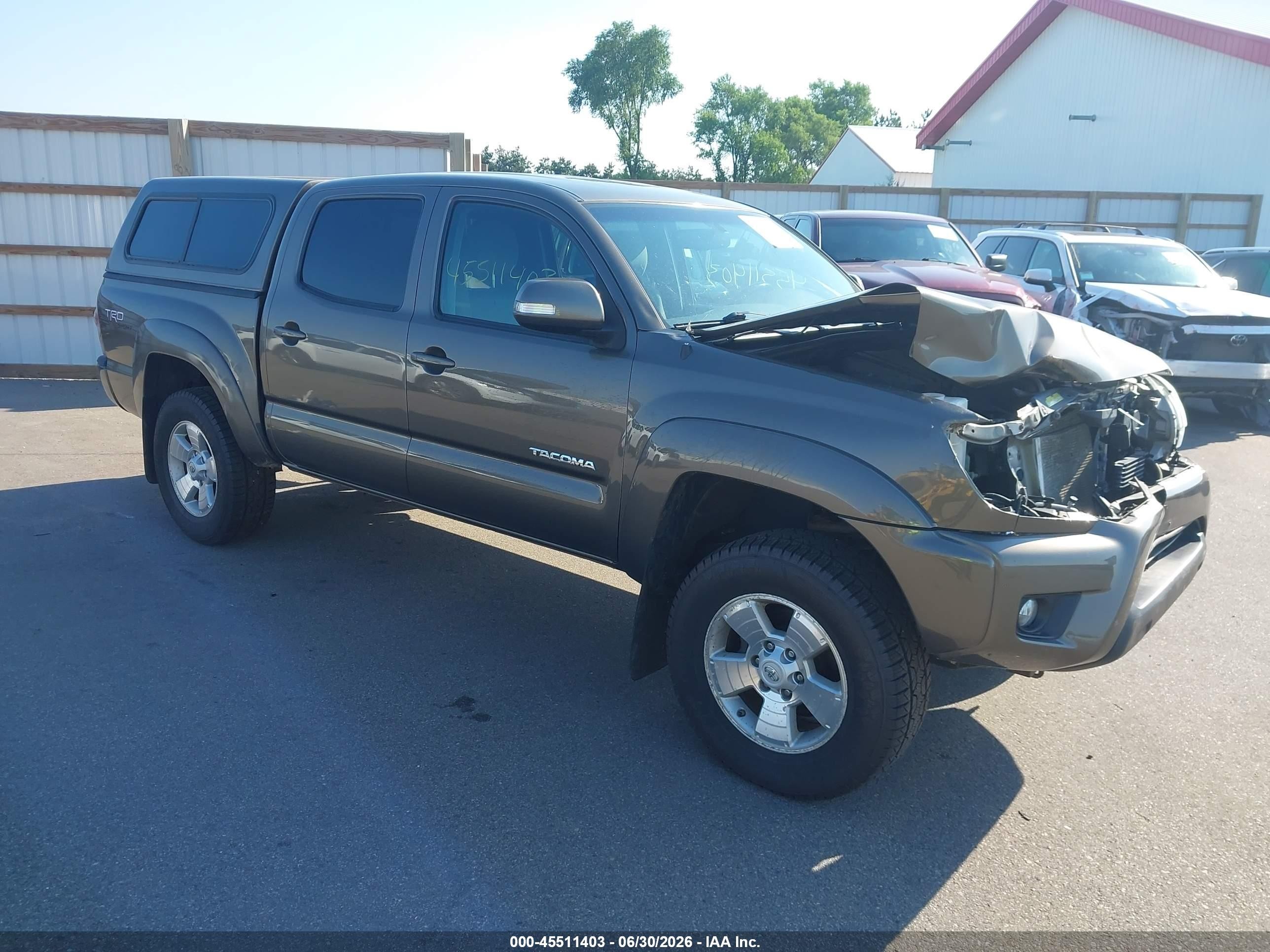 2013 Toyota Tacoma Base V6 Gray vin: 3TMLU4EN6DM130316