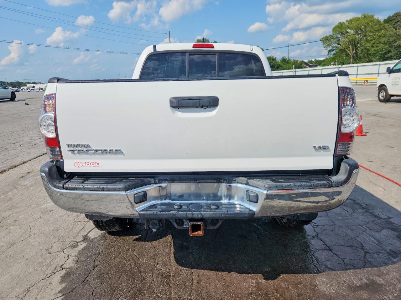2014 Toyota Tacoma Double Cab Белый vin: 3TMLU4EN6EM136568