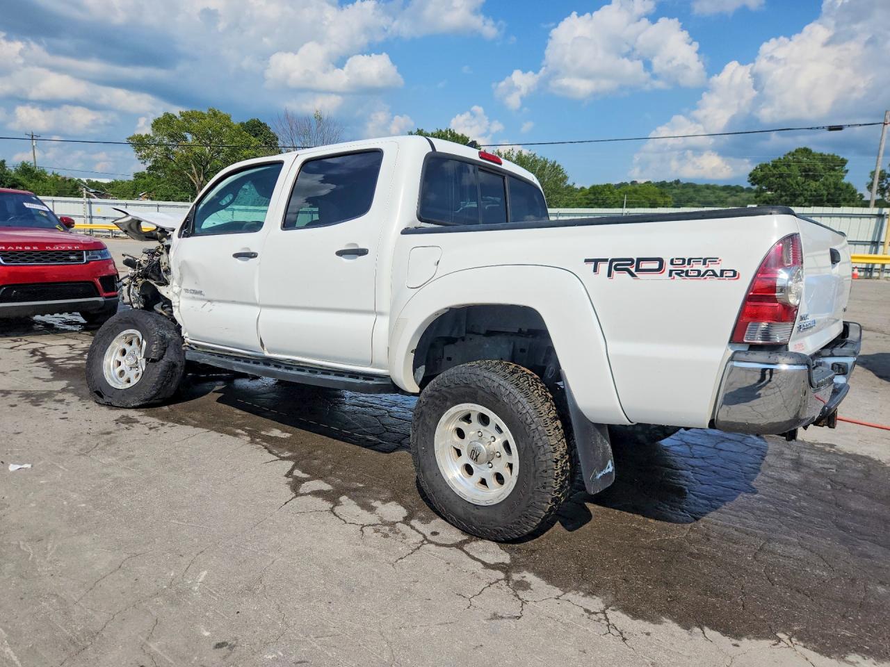 2014 Toyota Tacoma Double Cab Белый vin: 3TMLU4EN6EM136568