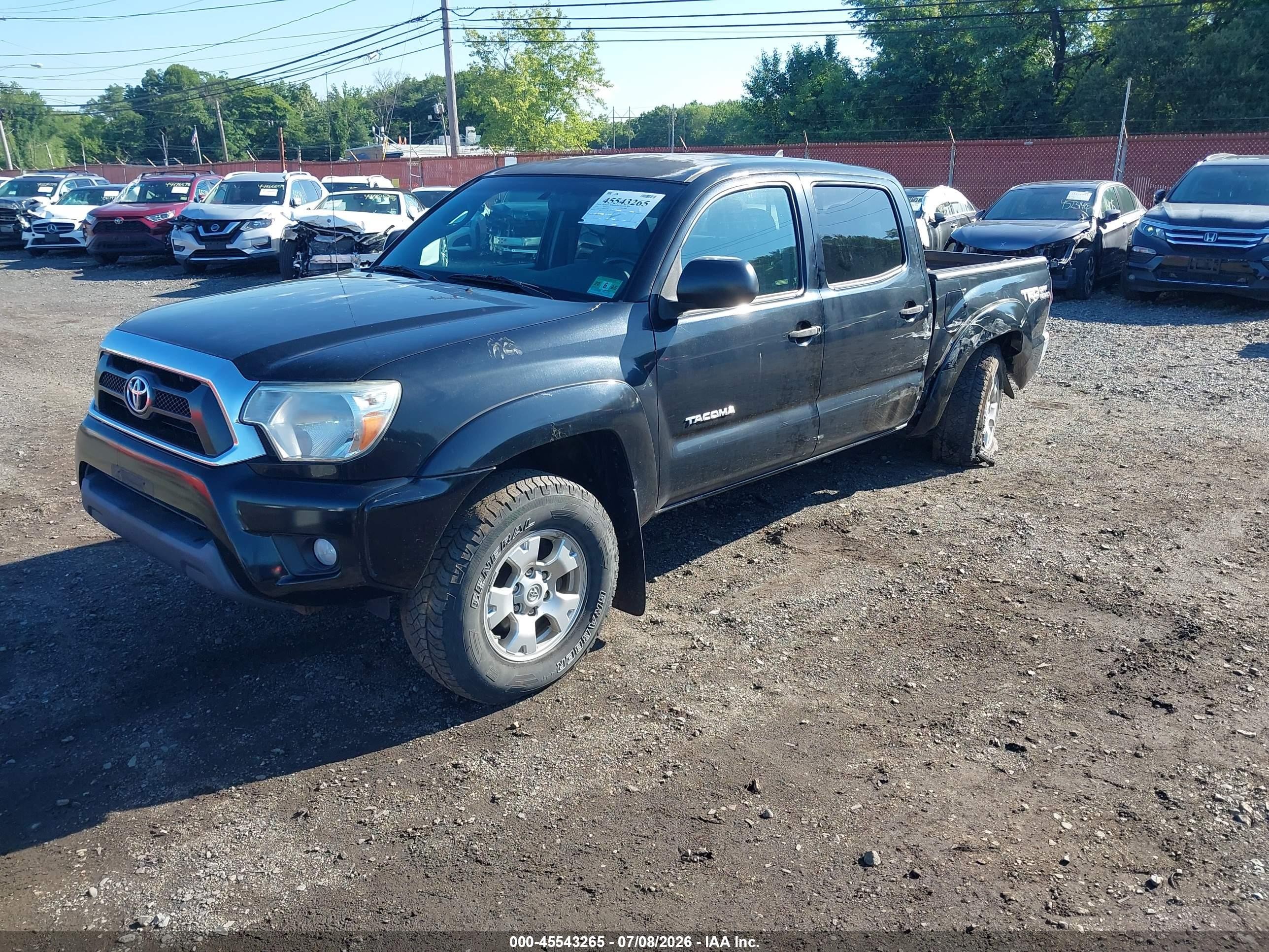 2014 Toyota Tacoma Base V6 Black vin: 3TMLU4EN6EM147988