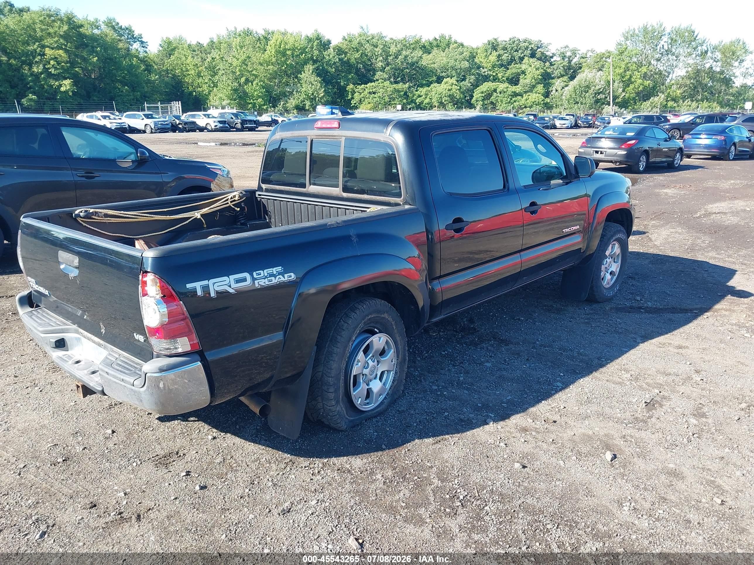 2014 Toyota Tacoma Base V6 Black vin: 3TMLU4EN6EM147988