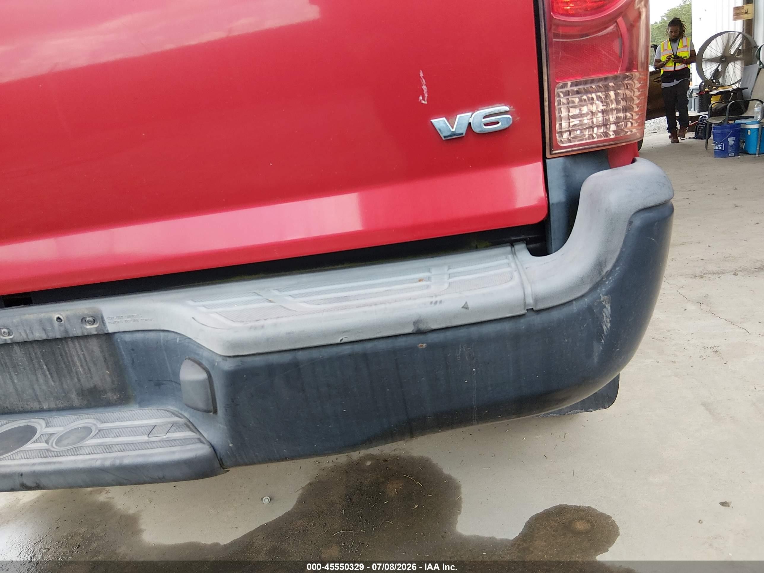 2014 Toyota Tacoma Base V6 Red vin: 3TMLU4EN6EM162586
