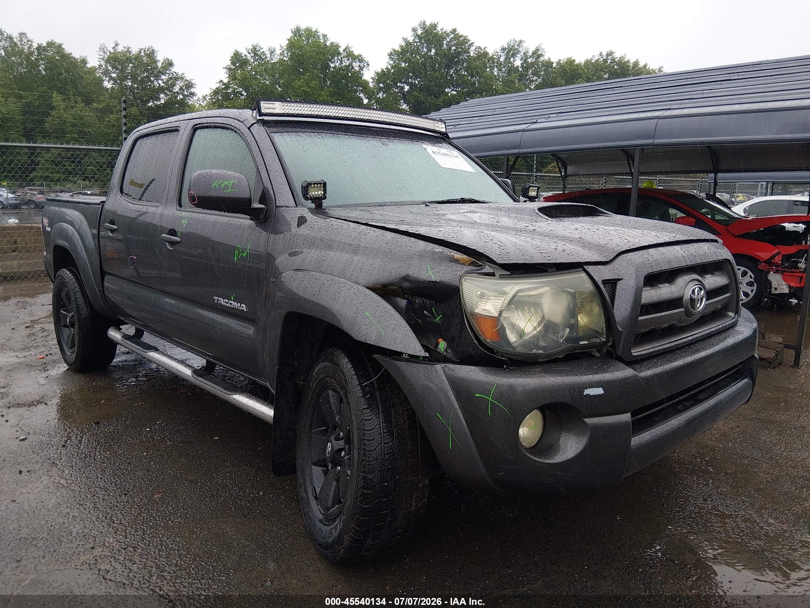 2010 Toyota Tacoma Base V6 Gray vin: 3TMLU4EN7AM040877