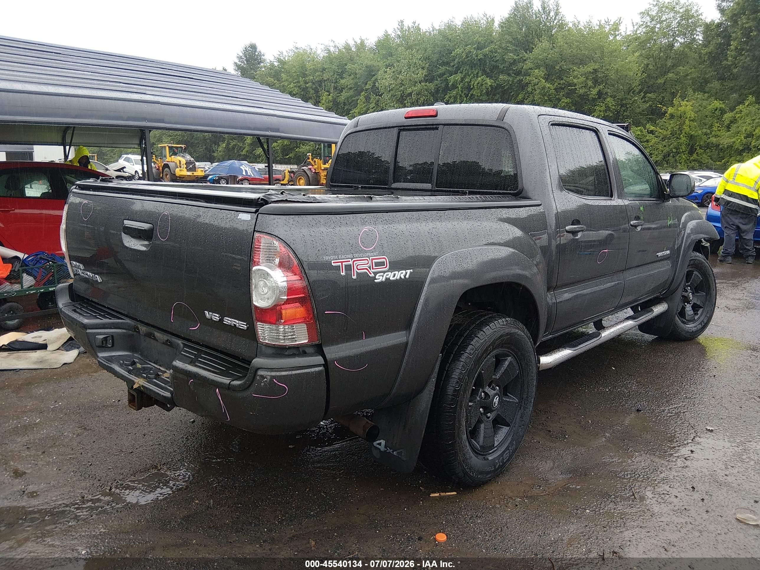 2010 Toyota Tacoma Base V6 Gray vin: 3TMLU4EN7AM040877