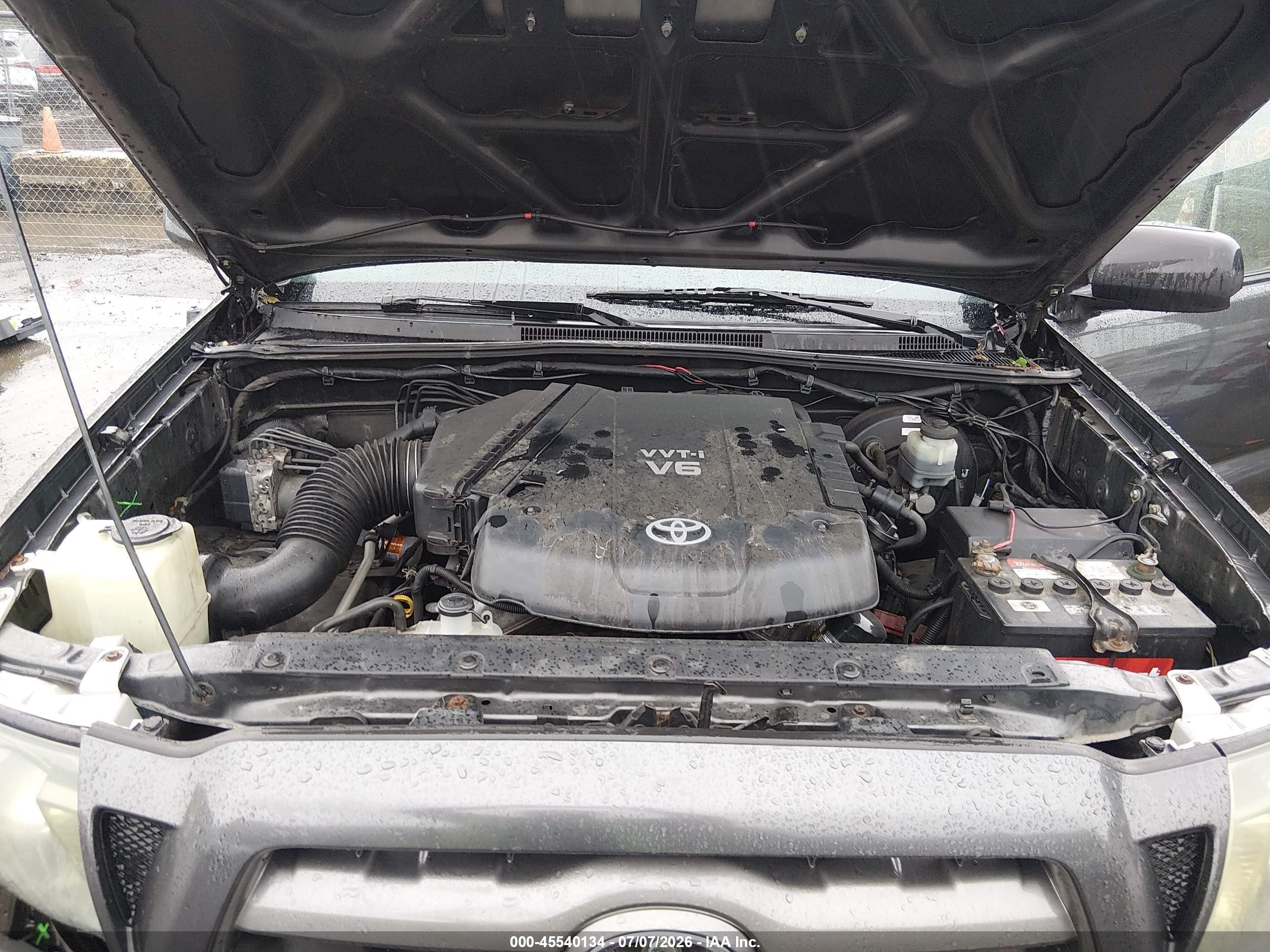 2010 Toyota Tacoma Base V6 Gray vin: 3TMLU4EN7AM040877