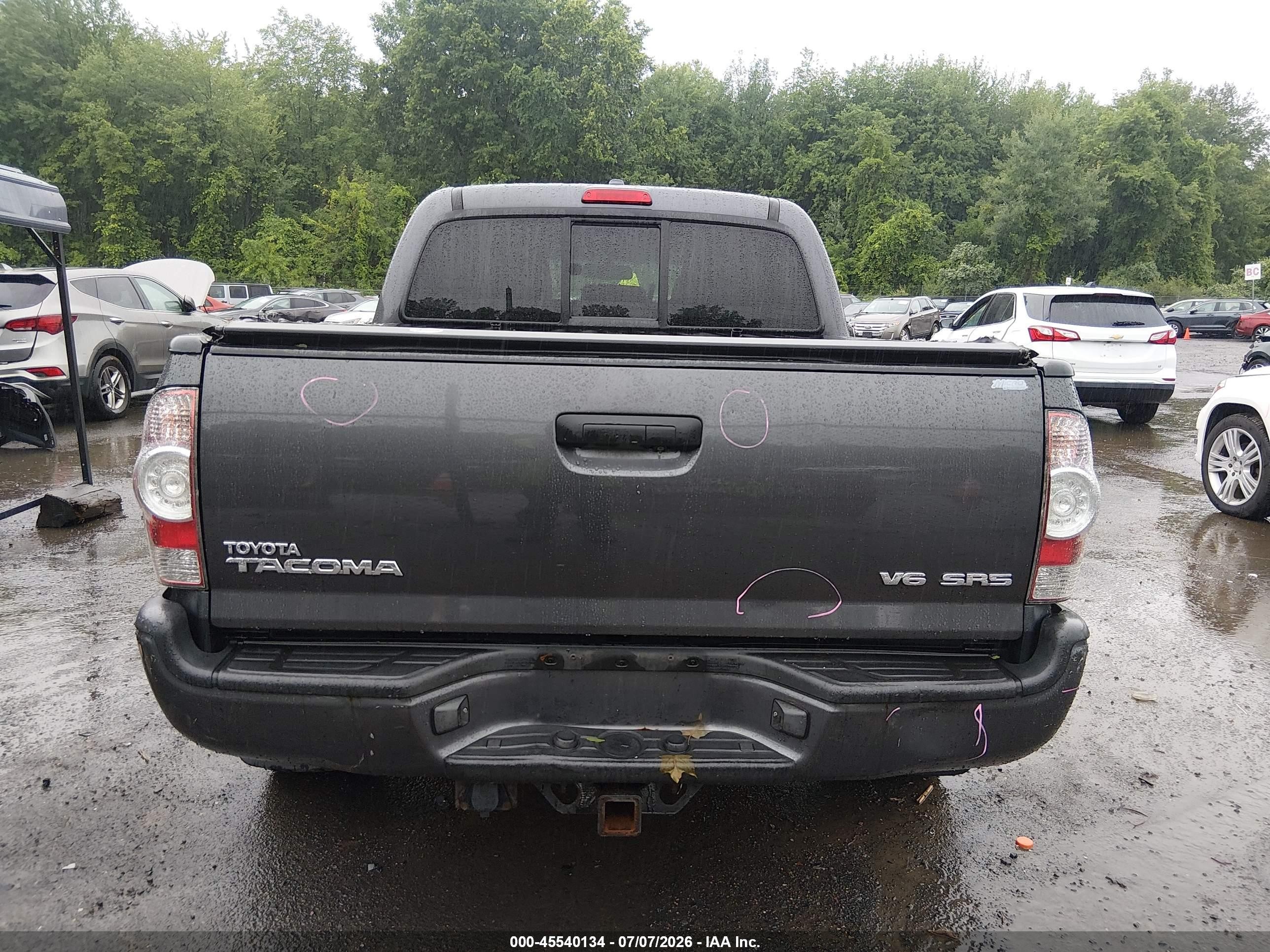 2010 Toyota Tacoma Base V6 Gray vin: 3TMLU4EN7AM040877