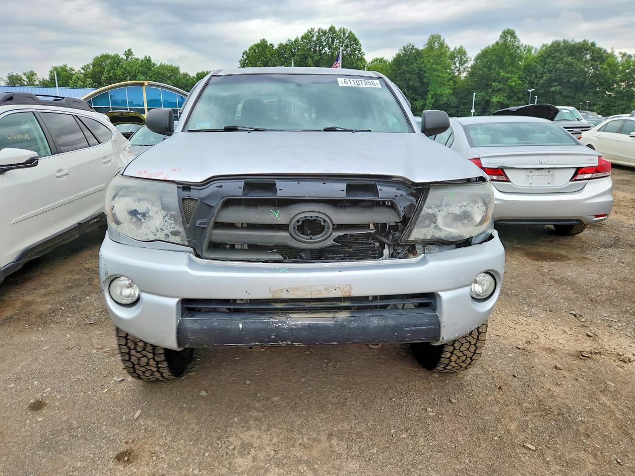 2010 Toyota Tacoma Double Cab Silver vin: 3TMLU4EN7AM043455