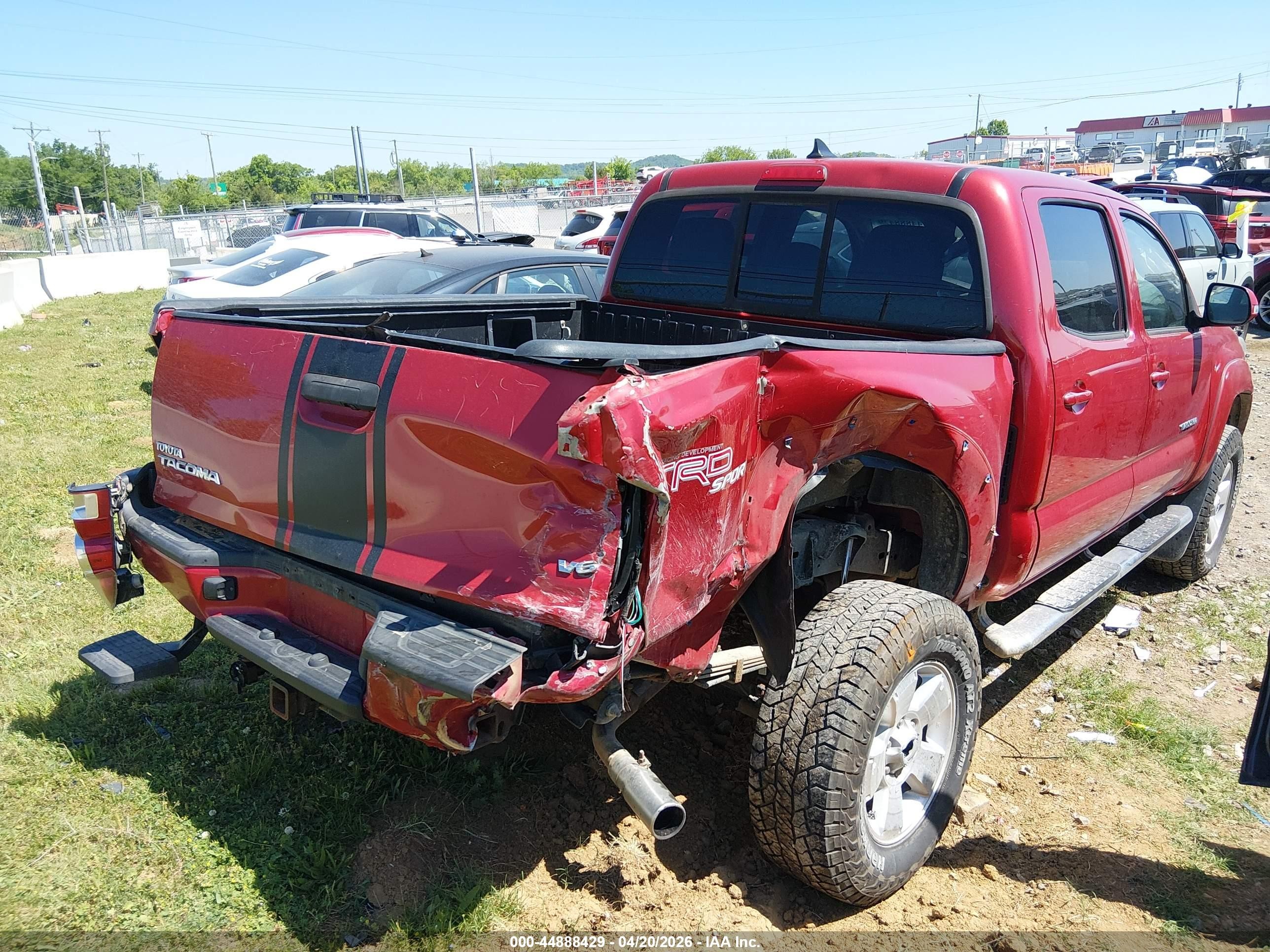 2012 Toyota Tacoma Base V6 Burgundy vin: 3TMLU4EN7CM087135