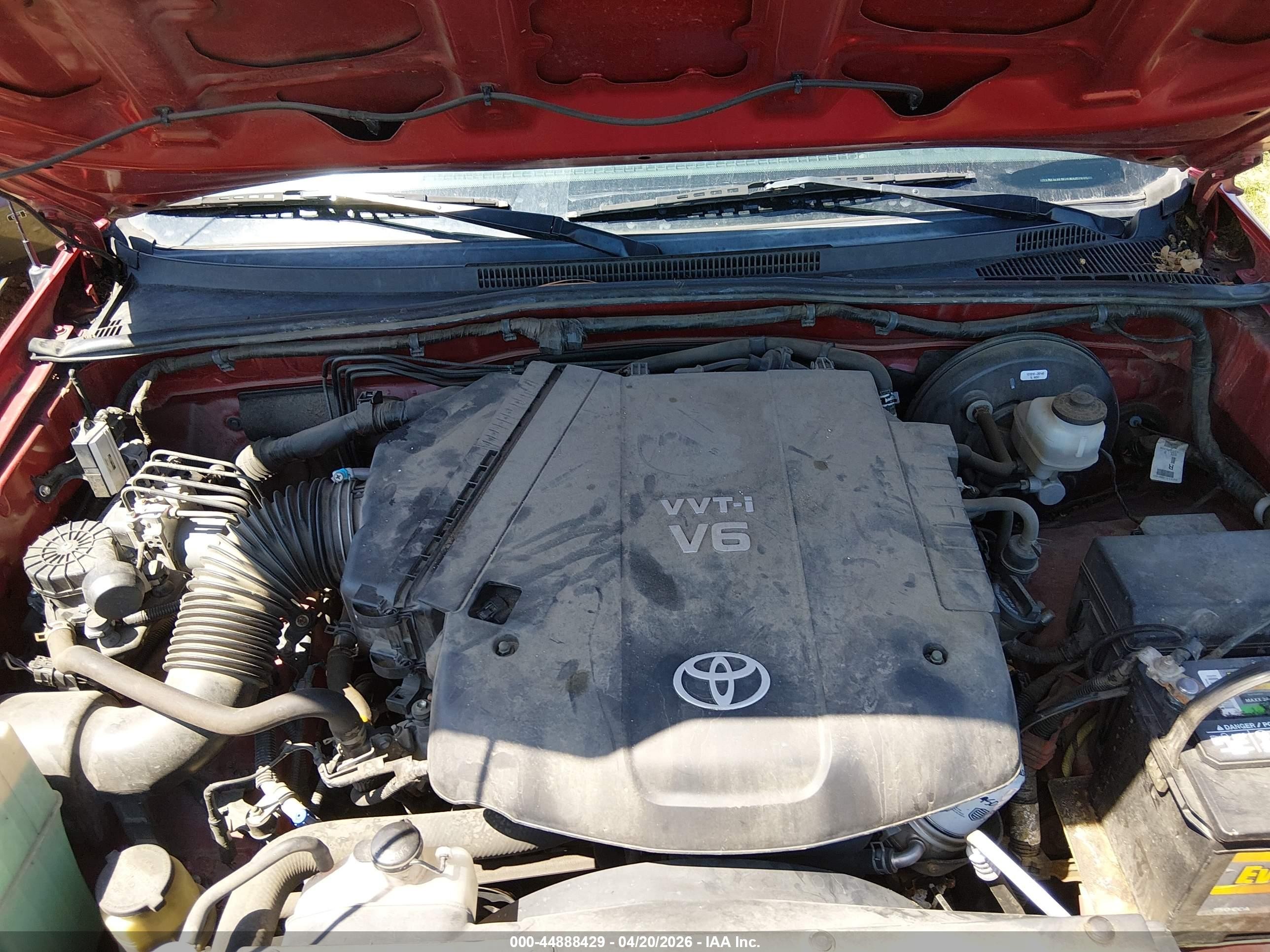2012 Toyota Tacoma Base V6 Burgundy vin: 3TMLU4EN7CM087135