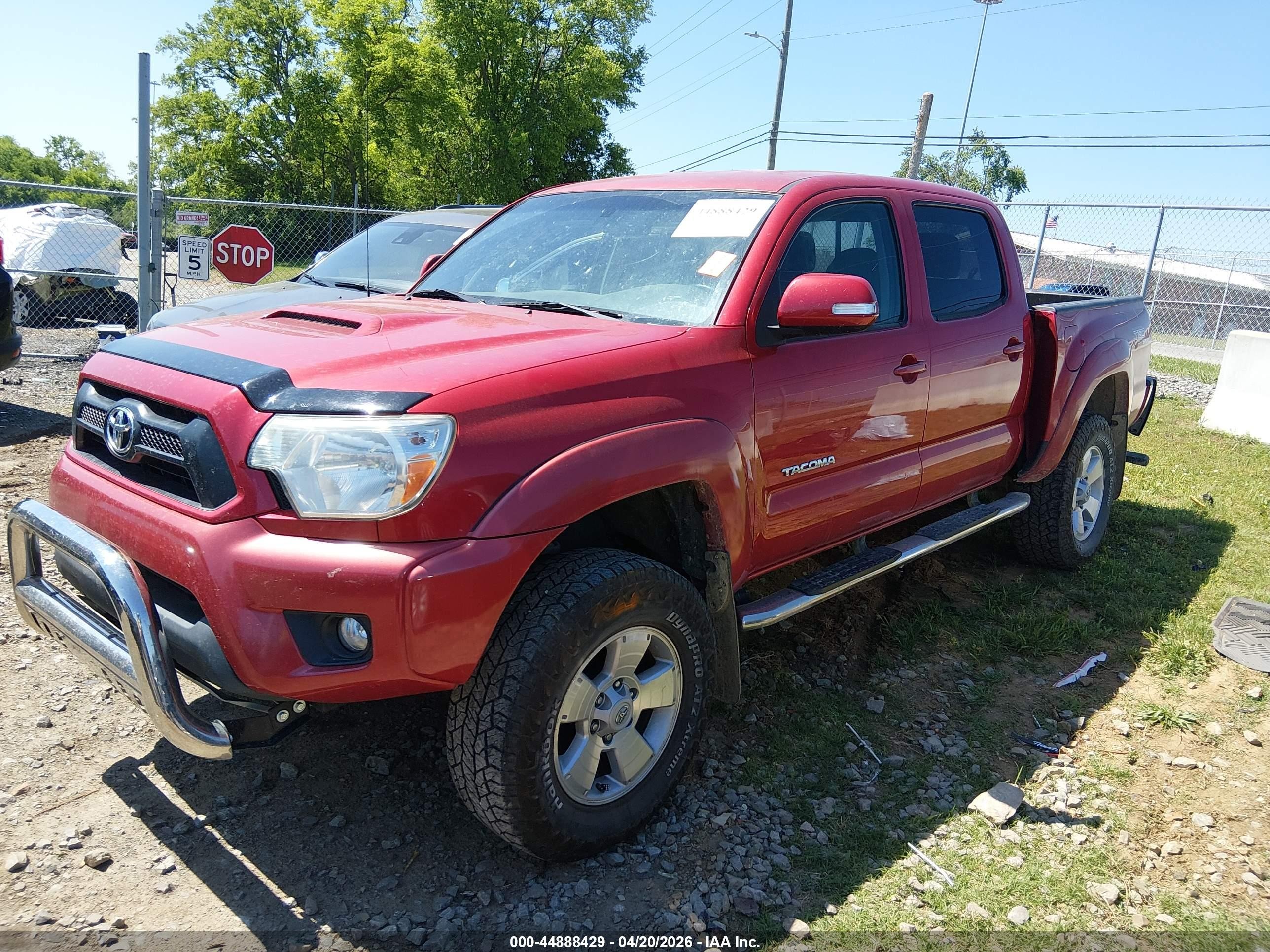 2012 Toyota Tacoma Base V6 Burgundy vin: 3TMLU4EN7CM087135