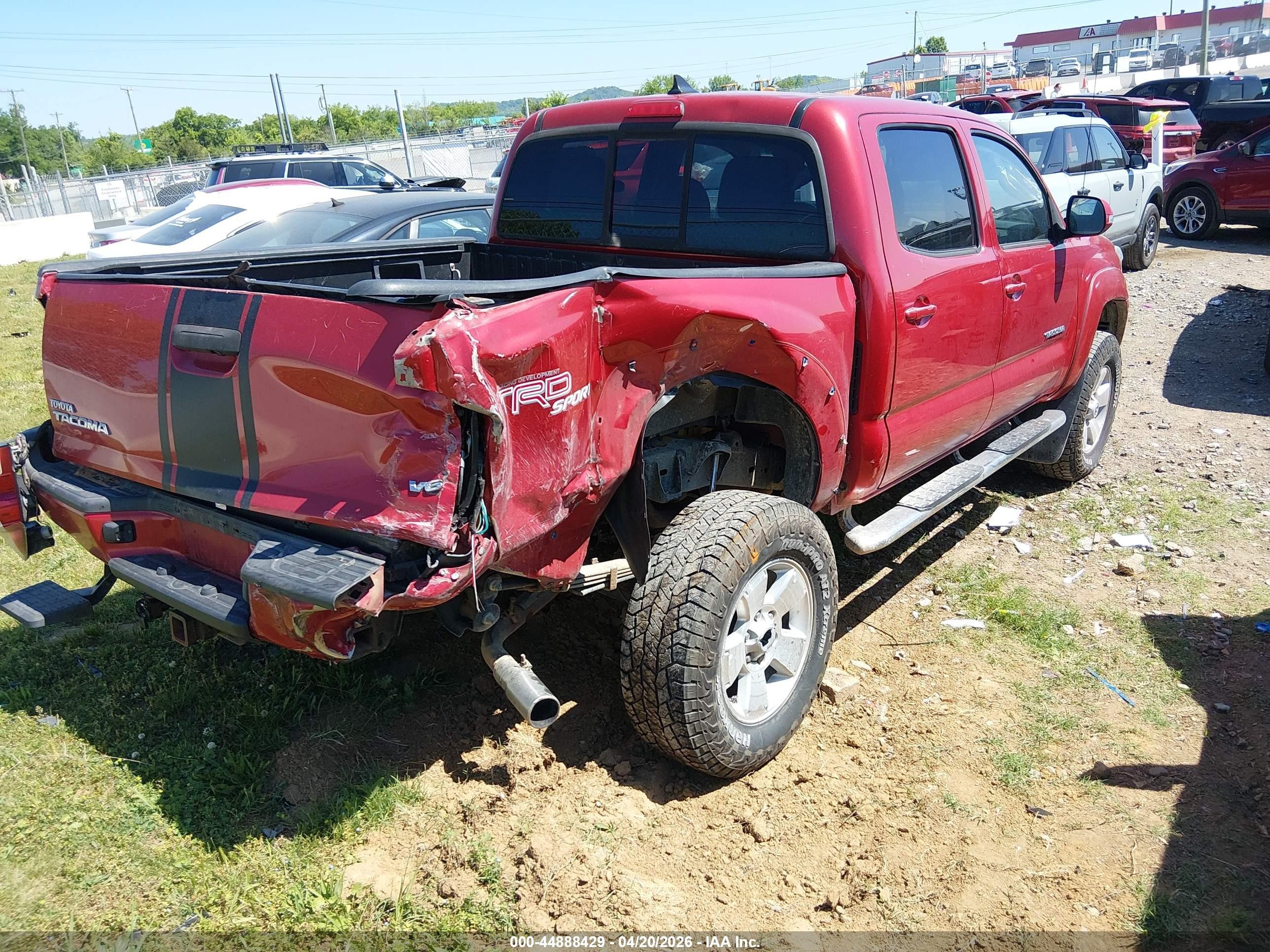 2012 Toyota Tacoma Base V6 Burgundy vin: 3TMLU4EN7CM087135
