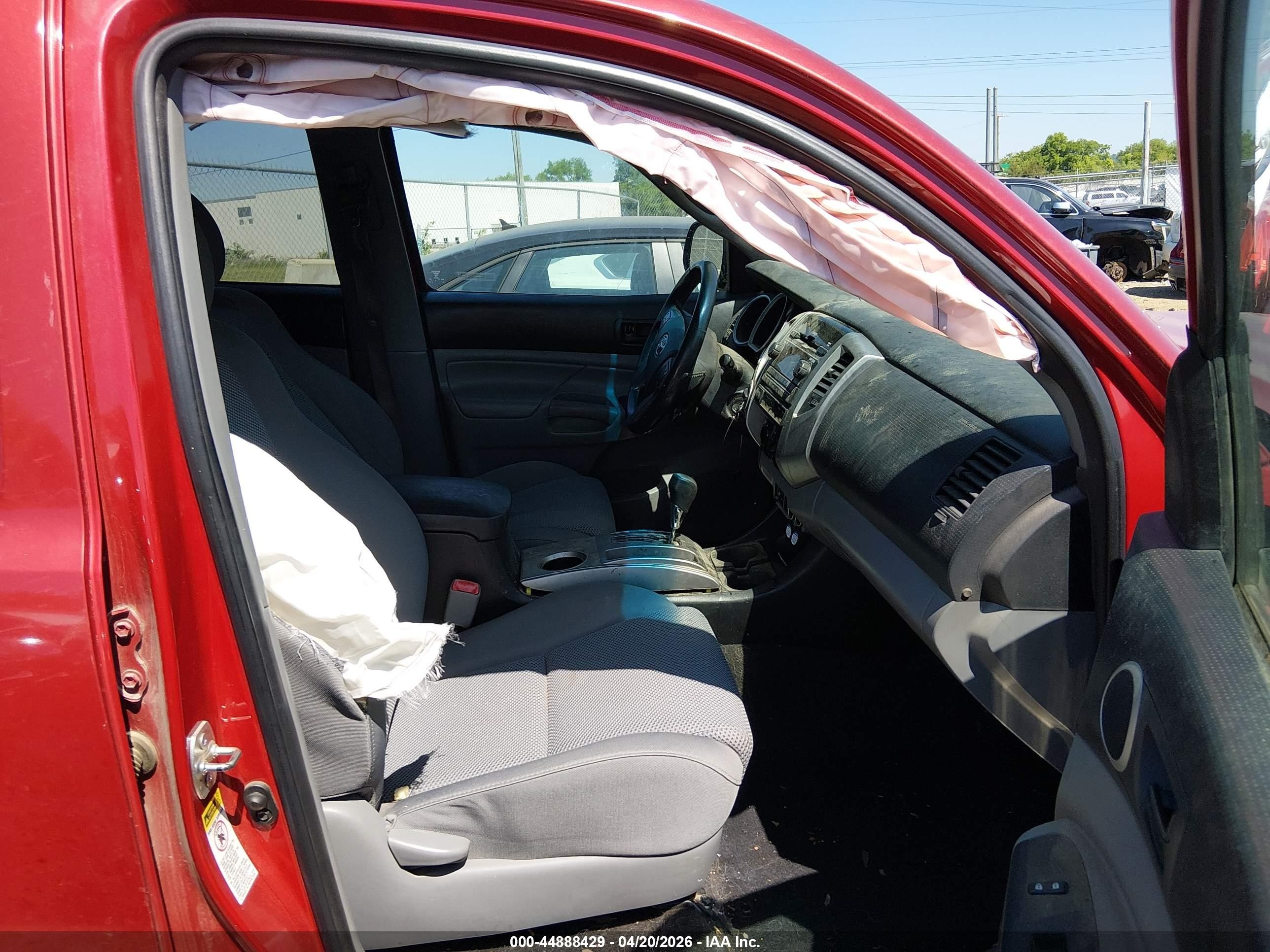 2012 Toyota Tacoma Base V6 Burgundy vin: 3TMLU4EN7CM087135