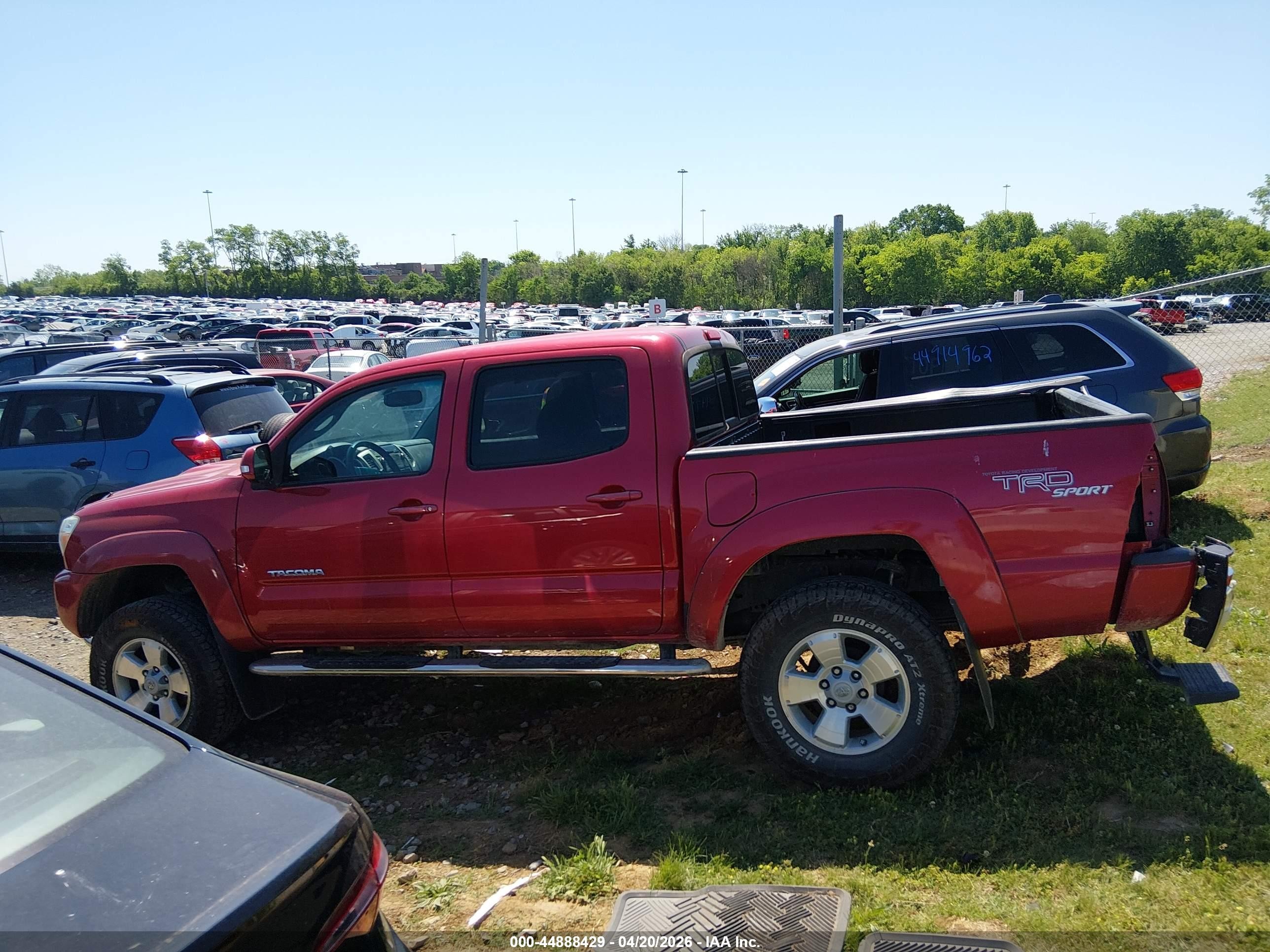 2012 Toyota Tacoma Base V6 Burgundy vin: 3TMLU4EN7CM087135