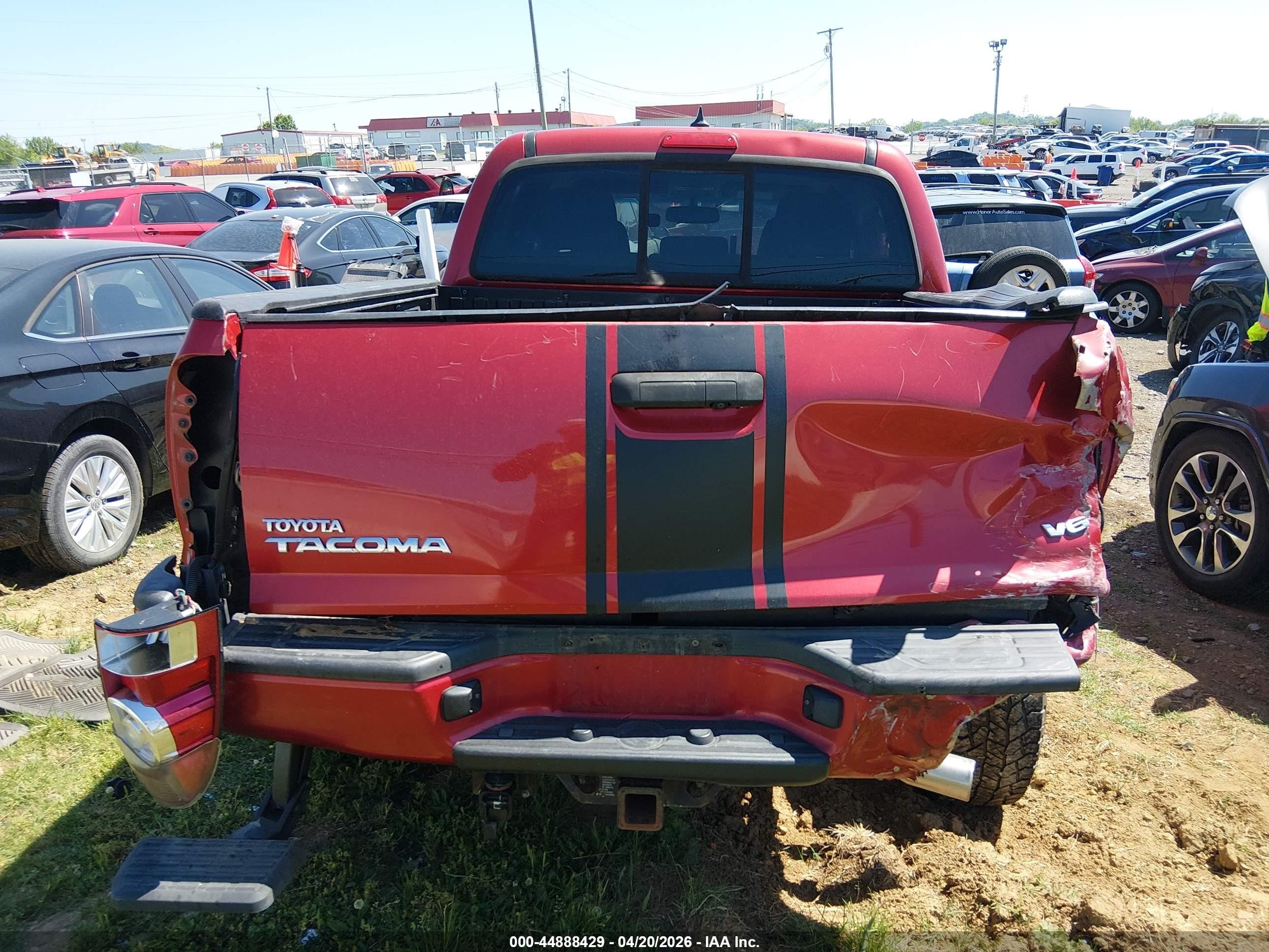 2012 Toyota Tacoma Base V6 Burgundy vin: 3TMLU4EN7CM087135