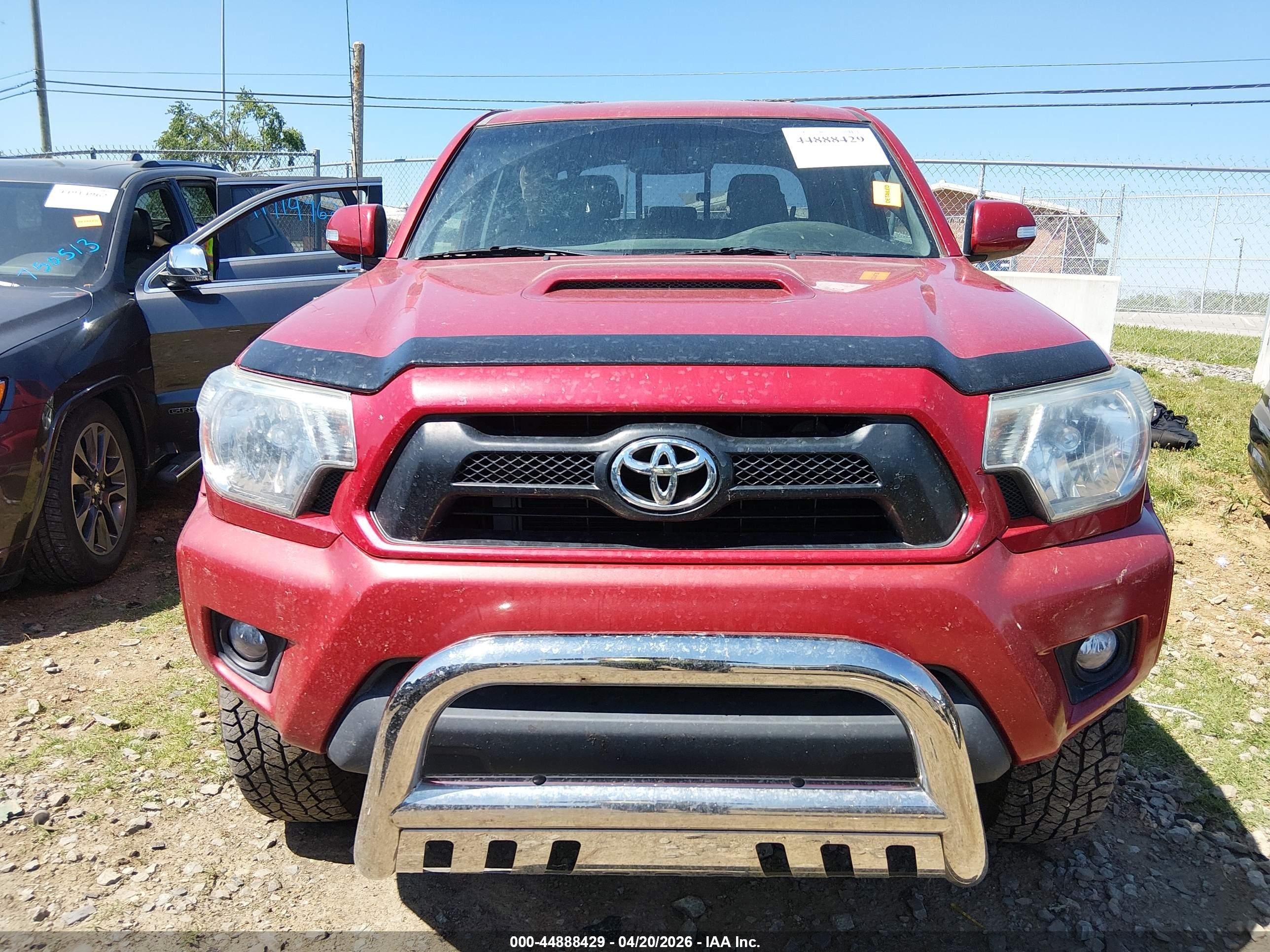 2012 Toyota Tacoma Base V6 Burgundy vin: 3TMLU4EN7CM087135