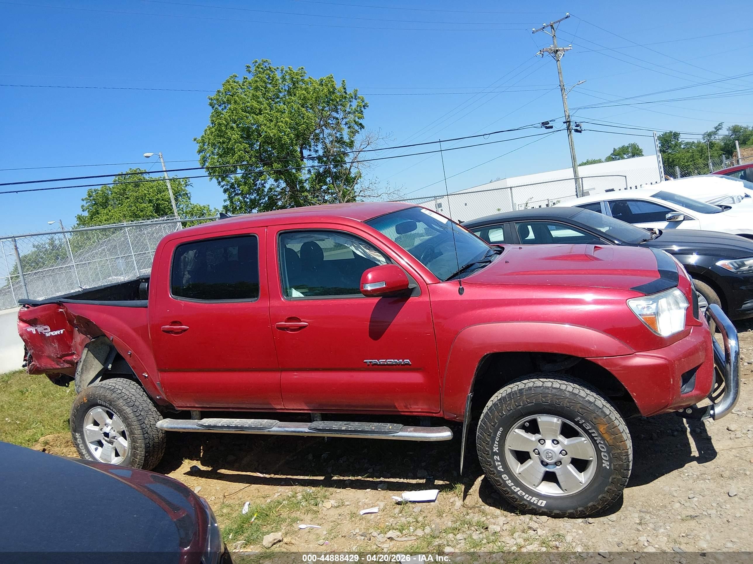 2012 Toyota Tacoma Base V6 Burgundy vin: 3TMLU4EN7CM087135