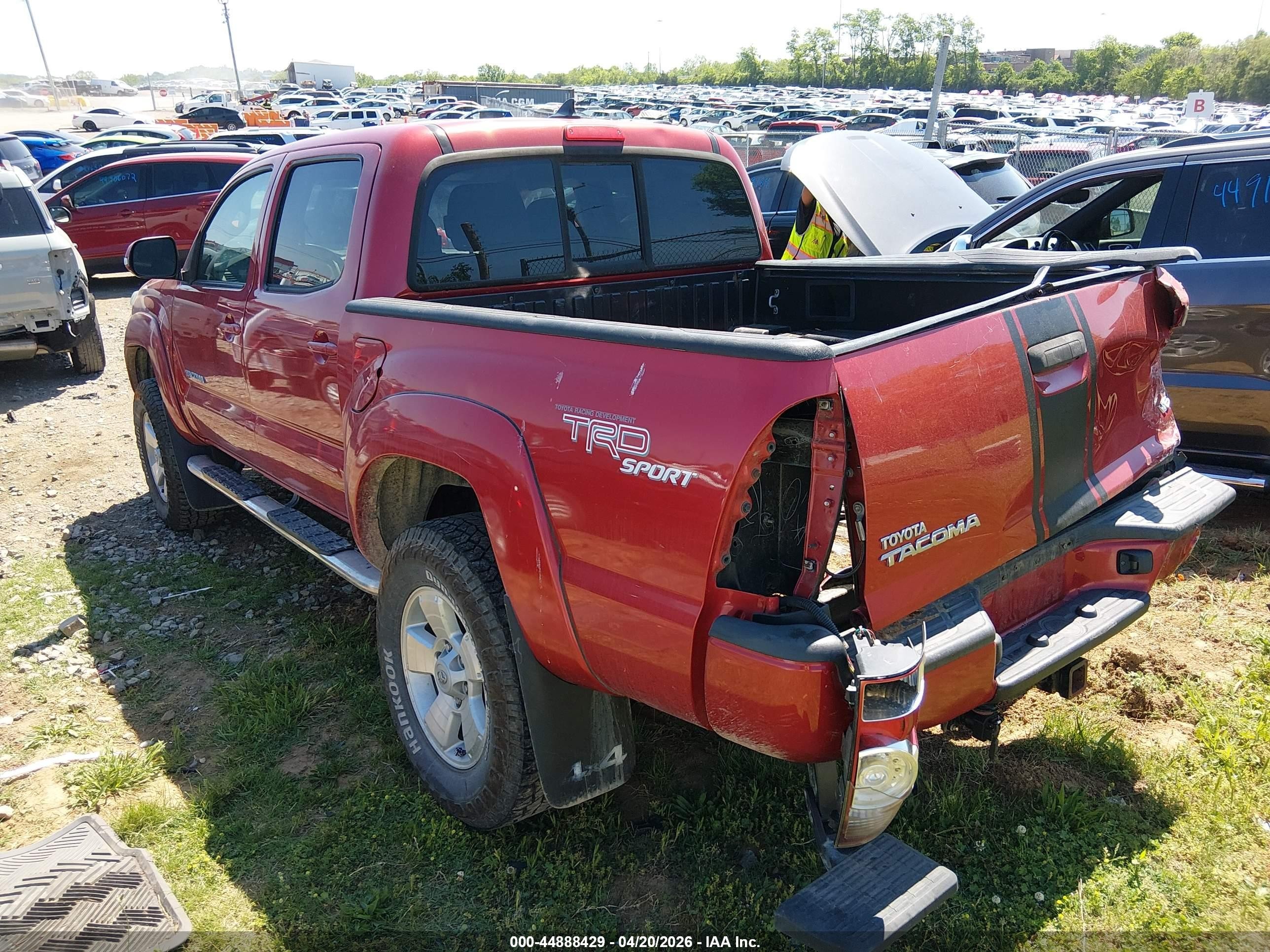 2012 Toyota Tacoma Base V6 Burgundy vin: 3TMLU4EN7CM087135