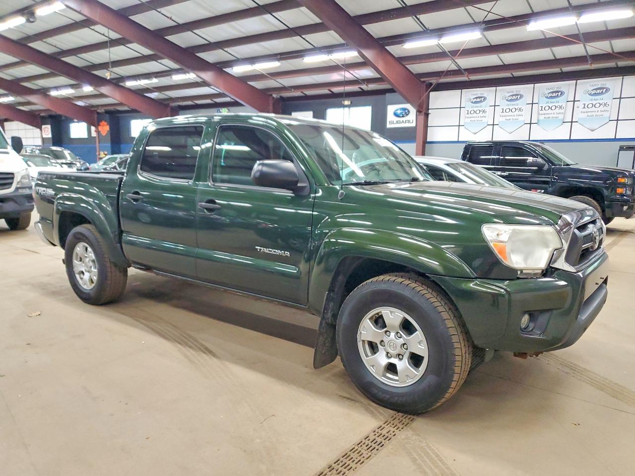 2012 Toyota Tacoma Double Cab Green vin: 3TMLU4EN7CM096689