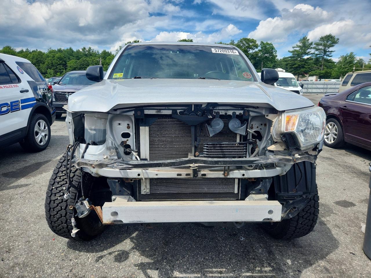 2012 Toyota Tacoma Double Cab Silver vin: 3TMLU4EN7CM098149
