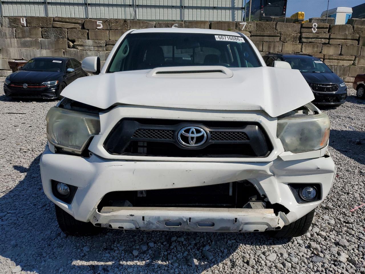 2014 Toyota Tacoma Double Cab White vin: 3TMLU4EN7EM158854