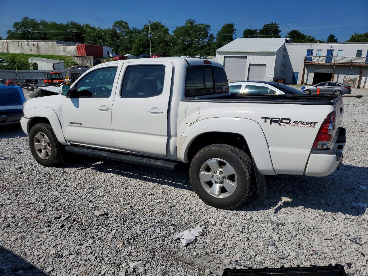 2014 Toyota Tacoma Double Cab White vin: 3TMLU4EN7EM158854