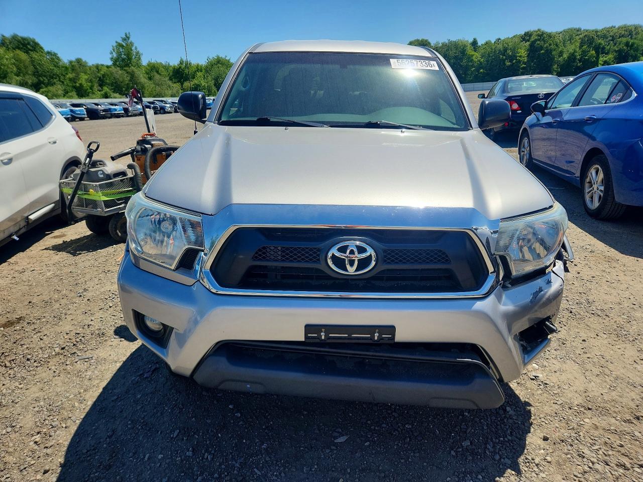 2015 Toyota Tacoma Double Cab Gray vin: 3TMLU4EN7FM166681