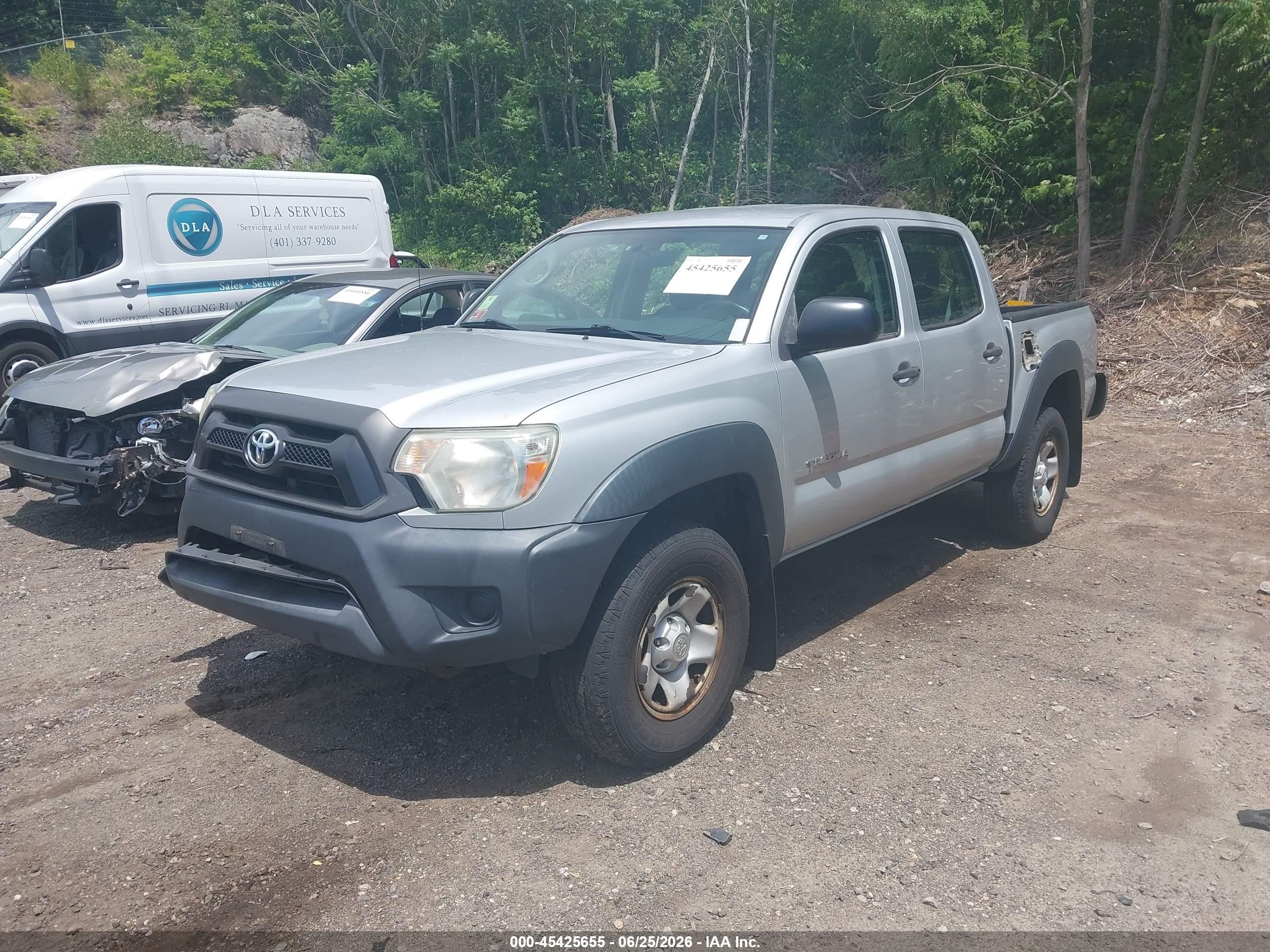 2012 Toyota Tacoma Base V6 Silver vin: 3TMLU4EN8CM085507
