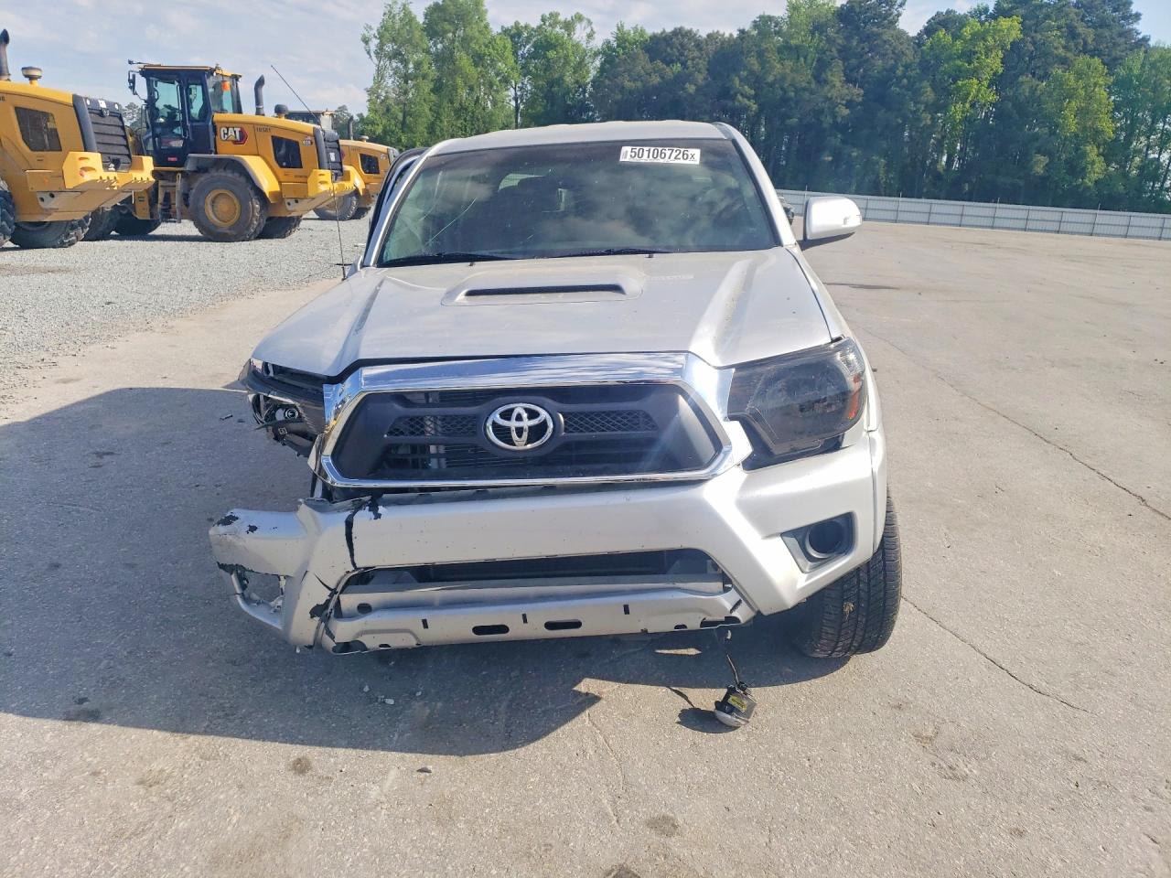 2013 Toyota Tacoma Double Cab Silver vin: 3TMLU4EN8DM103893