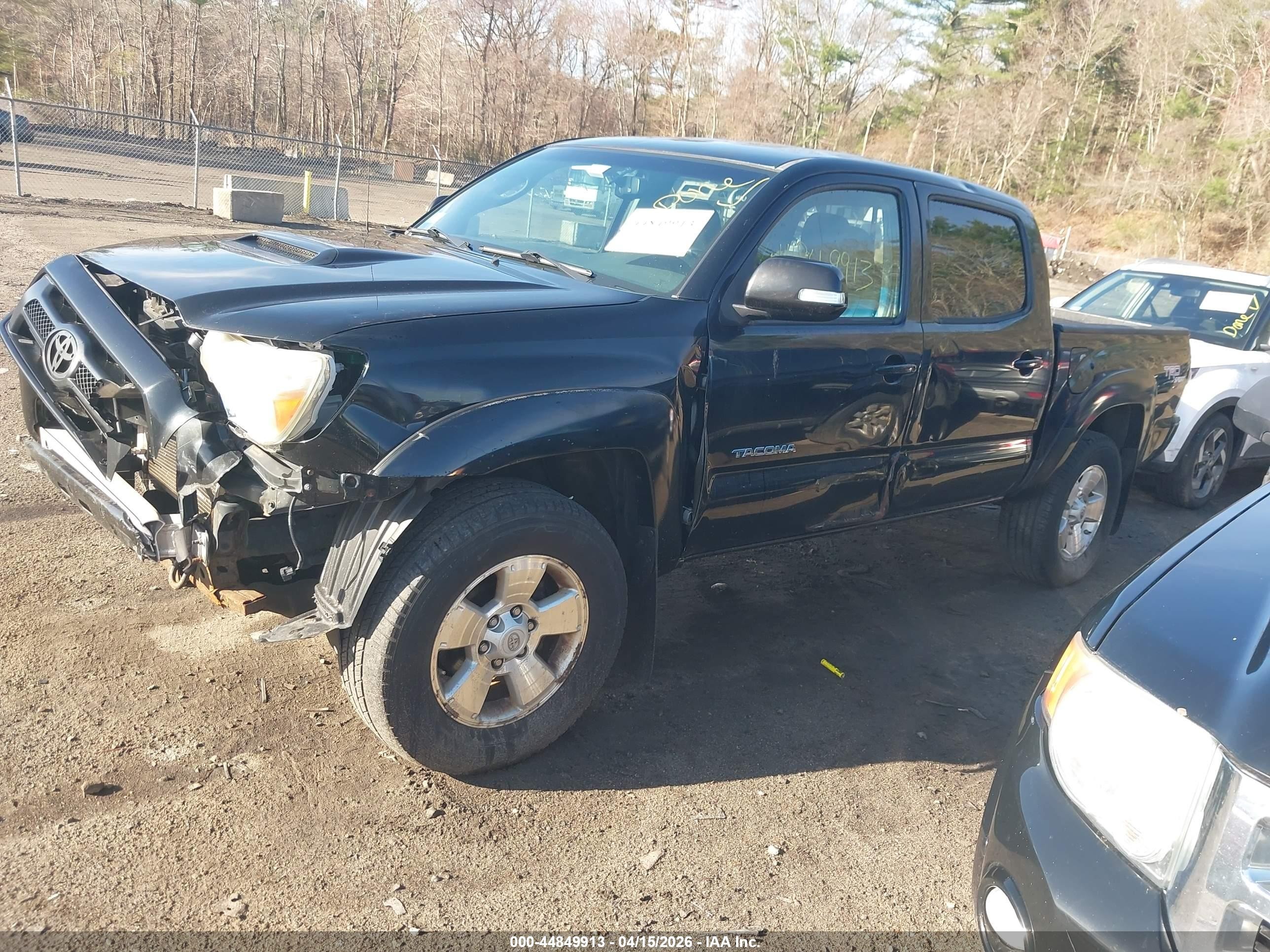 2013 Toyota Tacoma Base V6 Black vin: 3TMLU4EN8DM126297