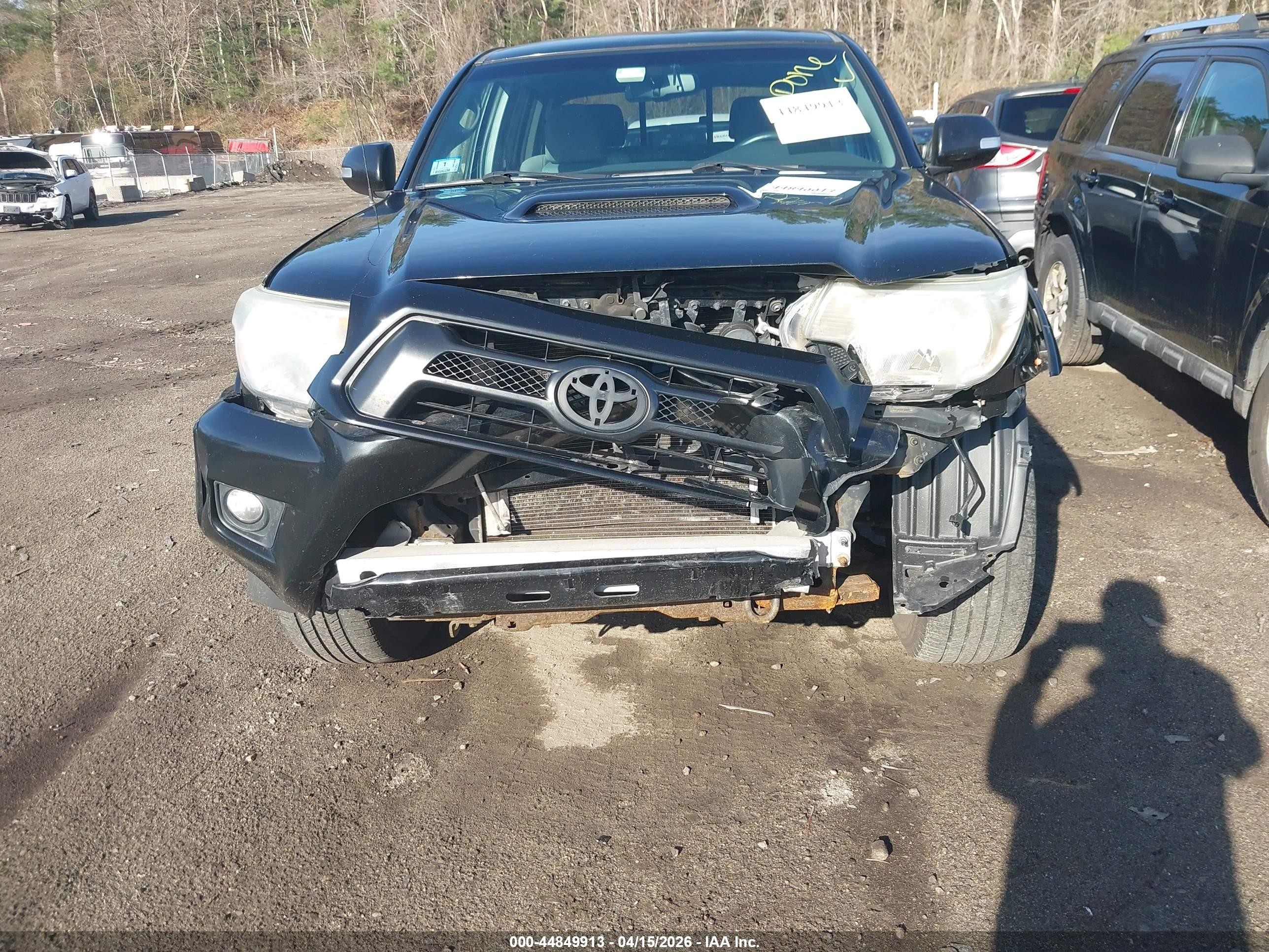2013 Toyota Tacoma Base V6 Black vin: 3TMLU4EN8DM126297