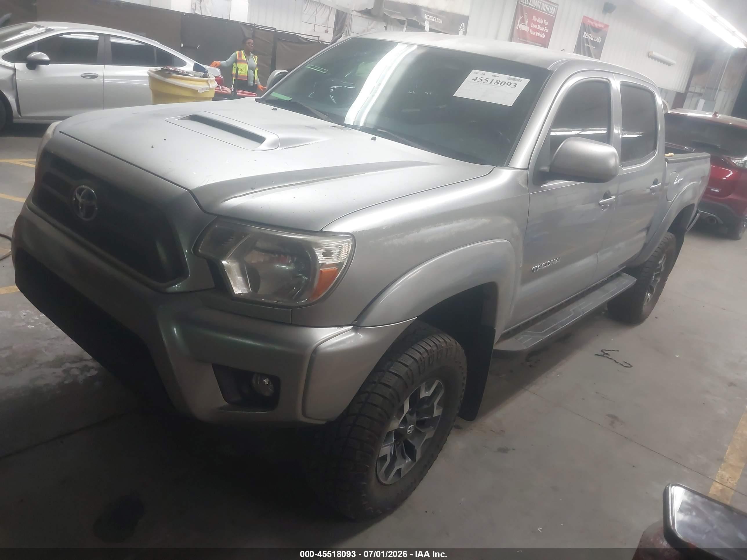 2014 Toyota Tacoma Base V6 Gray vin: 3TMLU4EN8EM145692