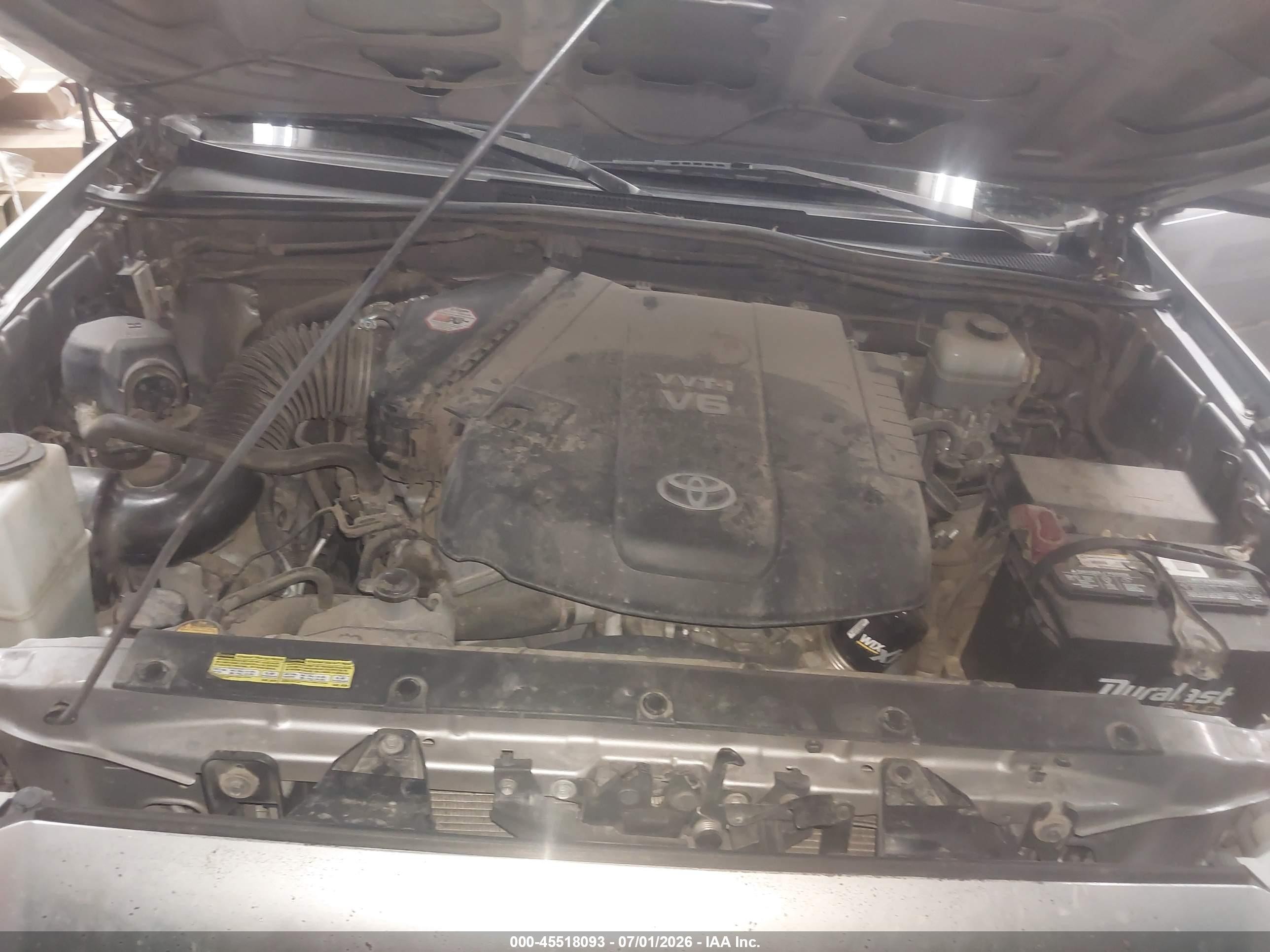 2014 Toyota Tacoma Base V6 Gray vin: 3TMLU4EN8EM145692