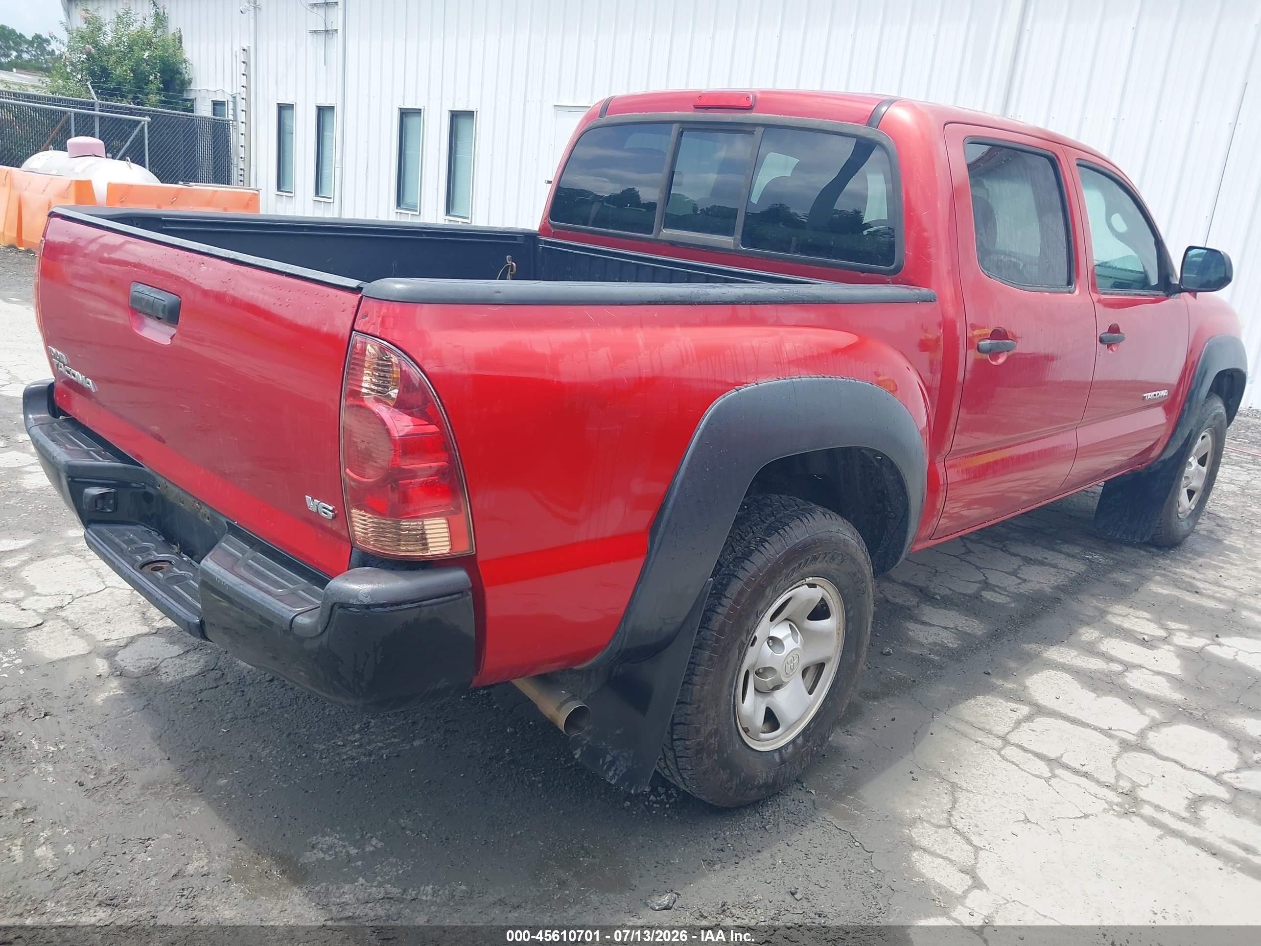 2014 Toyota Tacoma Base V6 Red vin: 3TMLU4EN8EM161889