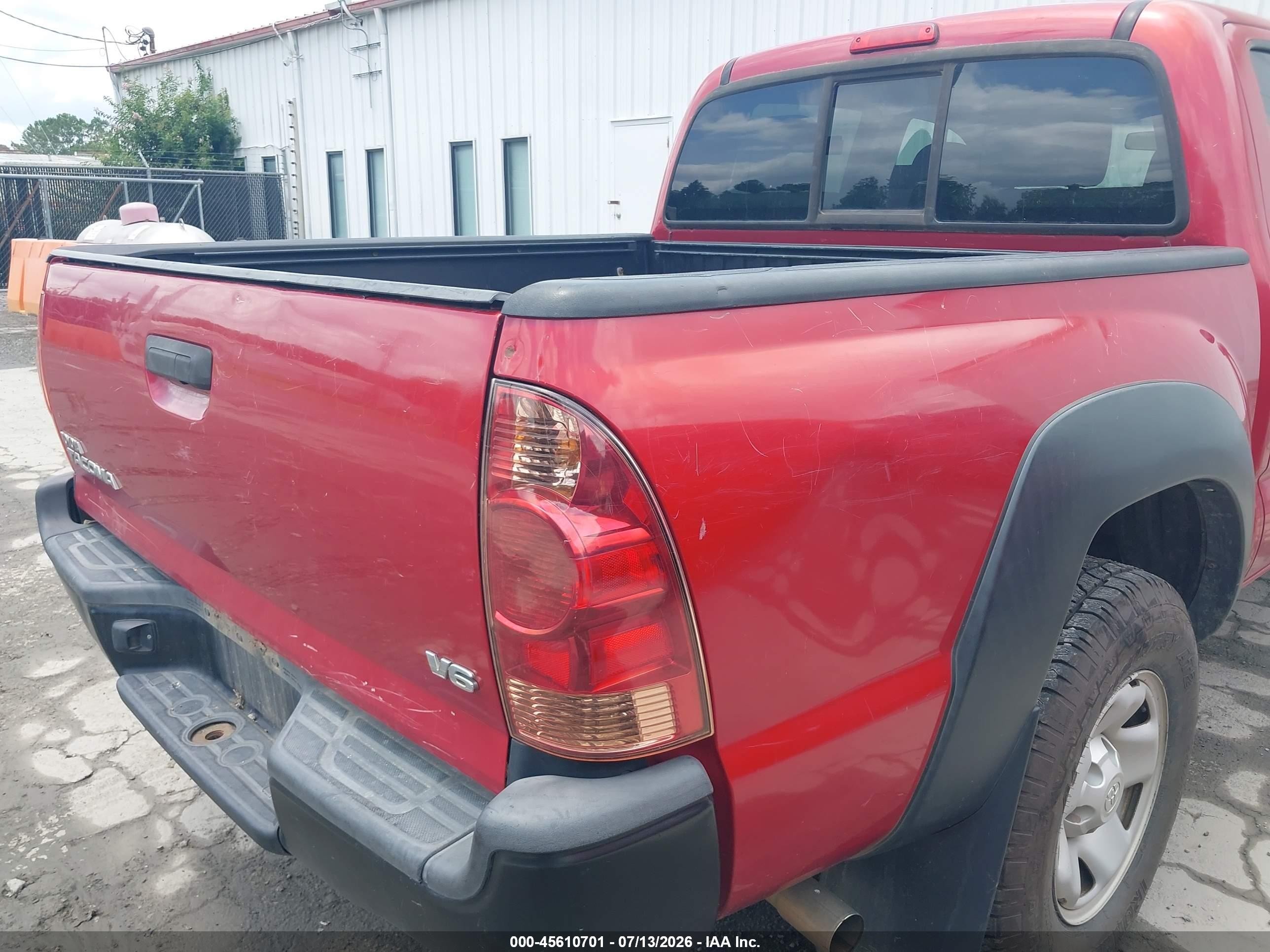 2014 Toyota Tacoma Base V6 Red vin: 3TMLU4EN8EM161889