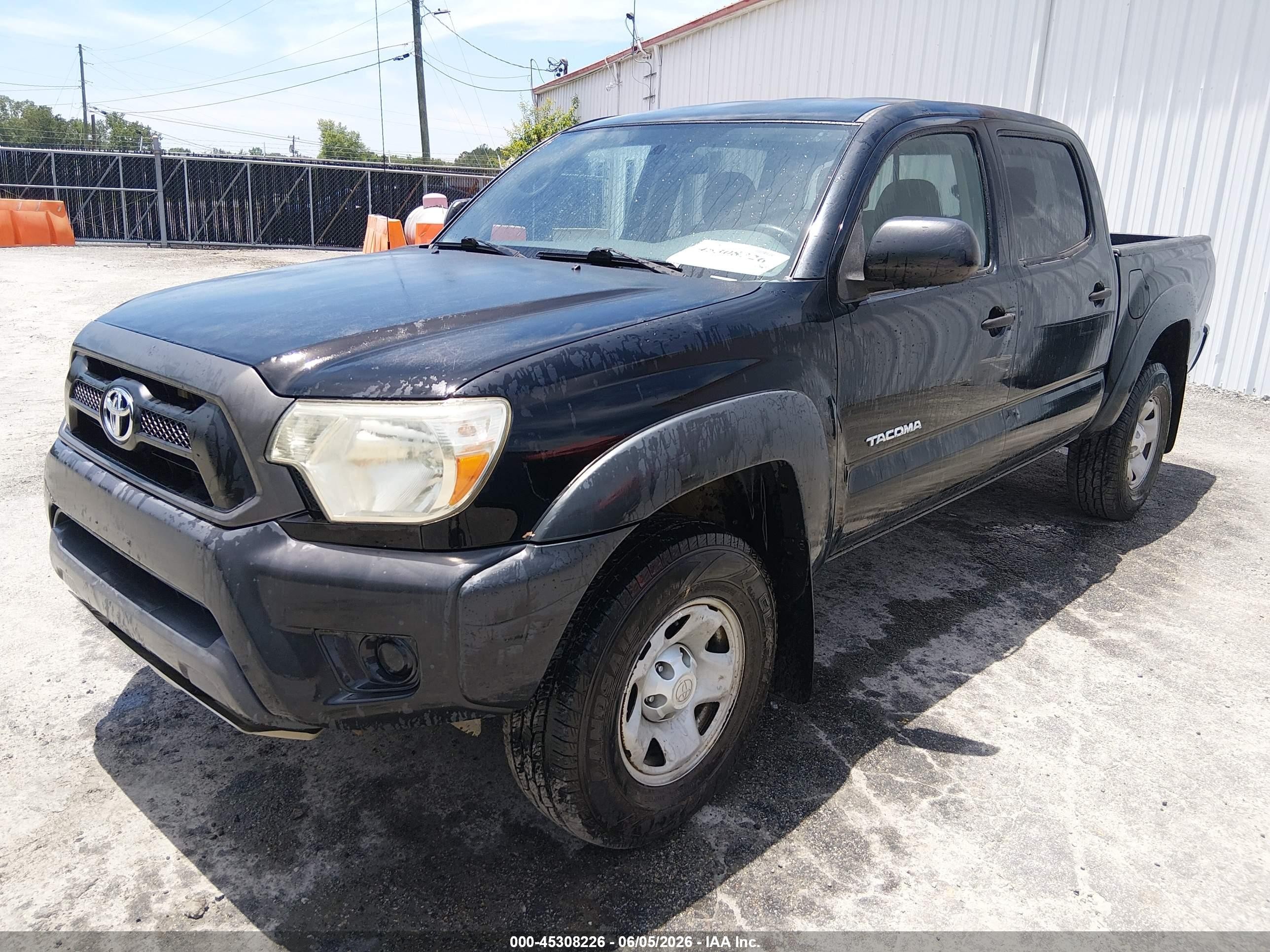 2014 Toyota Tacoma Base V6 Black vin: 3TMLU4EN8EM163058