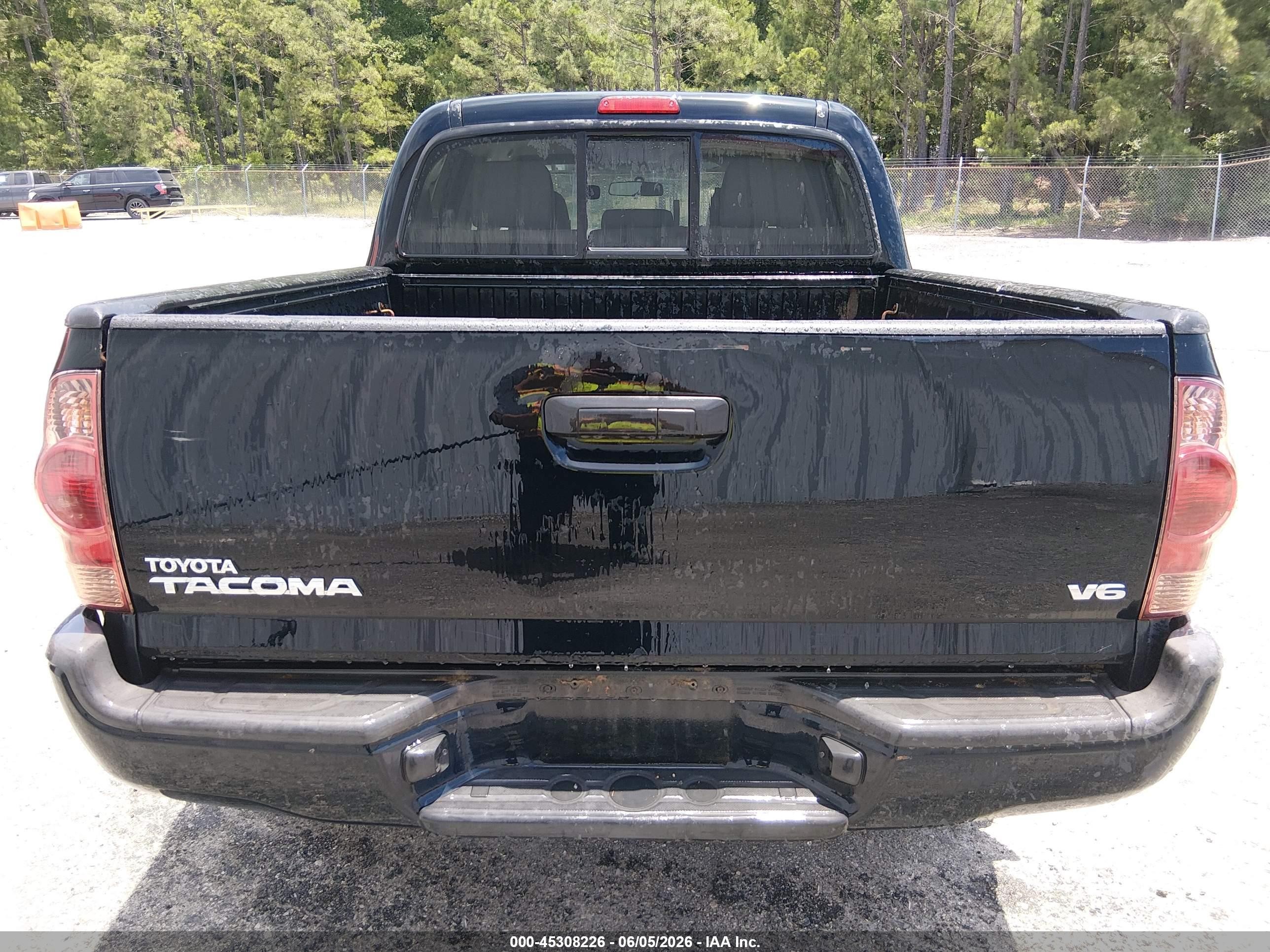 2014 Toyota Tacoma Base V6 Black vin: 3TMLU4EN8EM163058