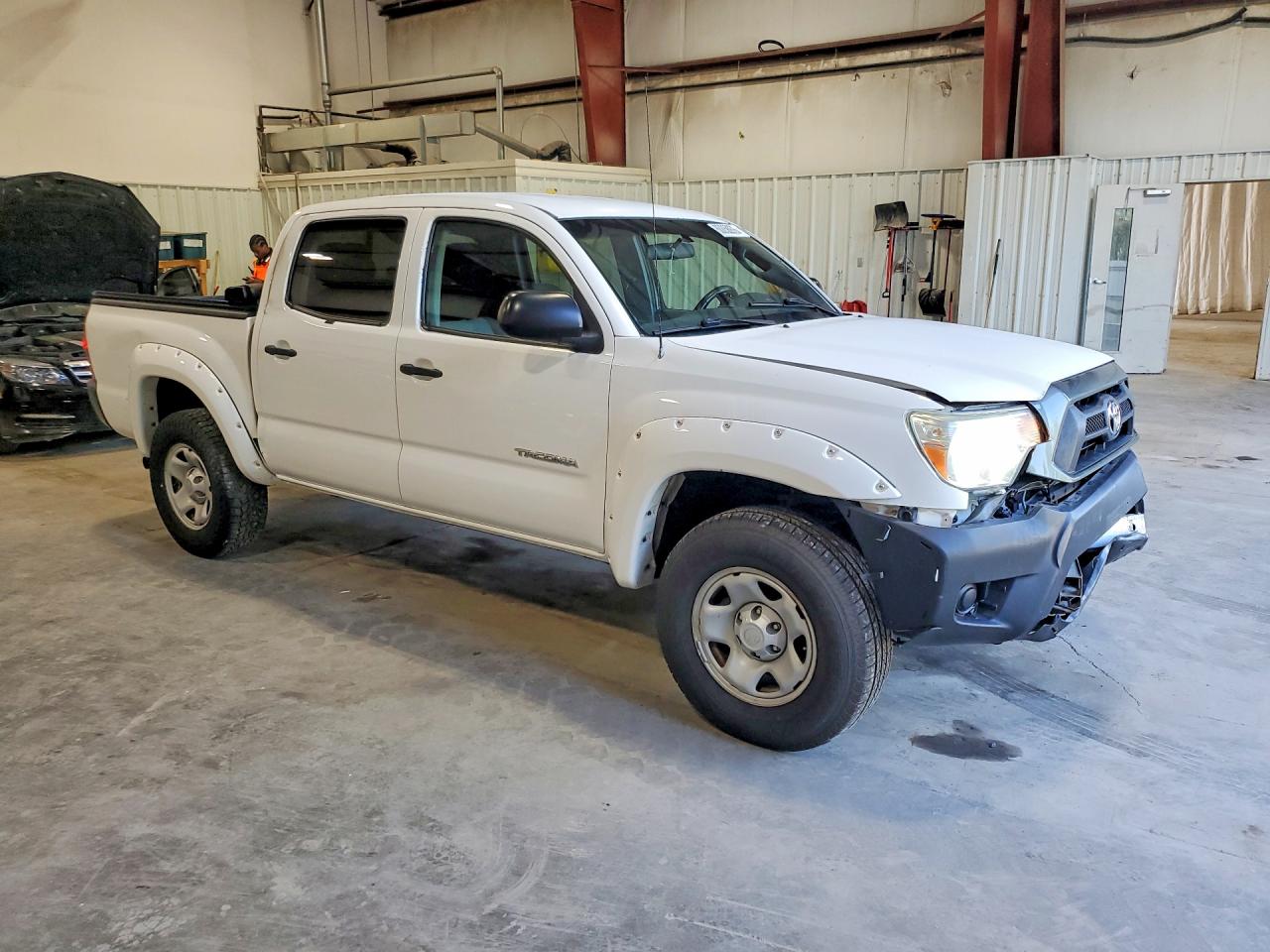 2015 Toyota Tacoma V6 White vin: 3TMLU4EN8FM187488